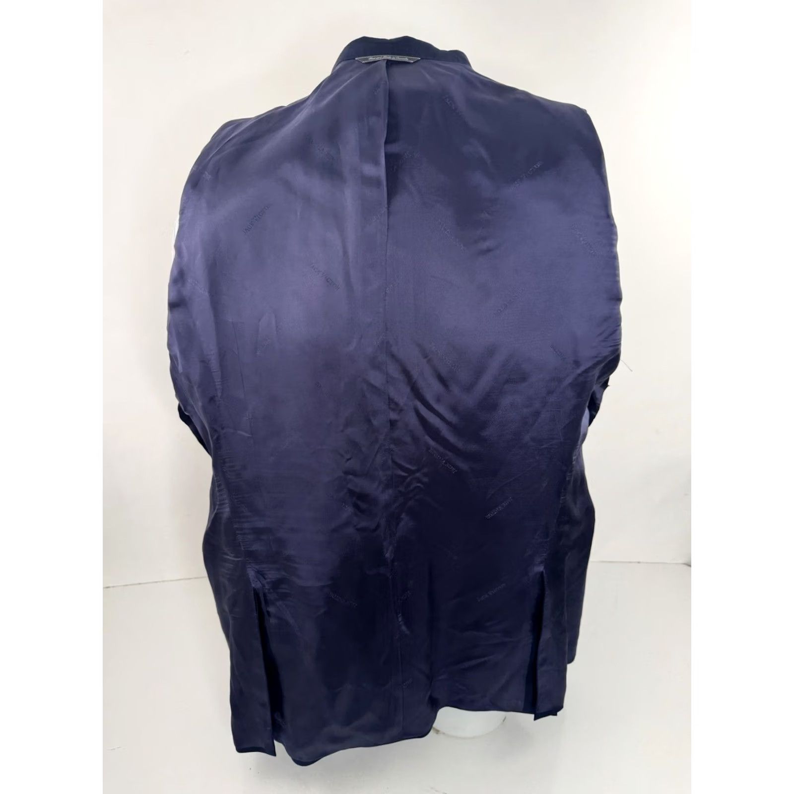 Jack Victor JACK VICTOR Blazer Wool Navy 46 R EXCELLENT - 1913 WOOL Vitale Barberis Canonico - Blazer Jacket Mens Size 46R - 4 Thumbnail
