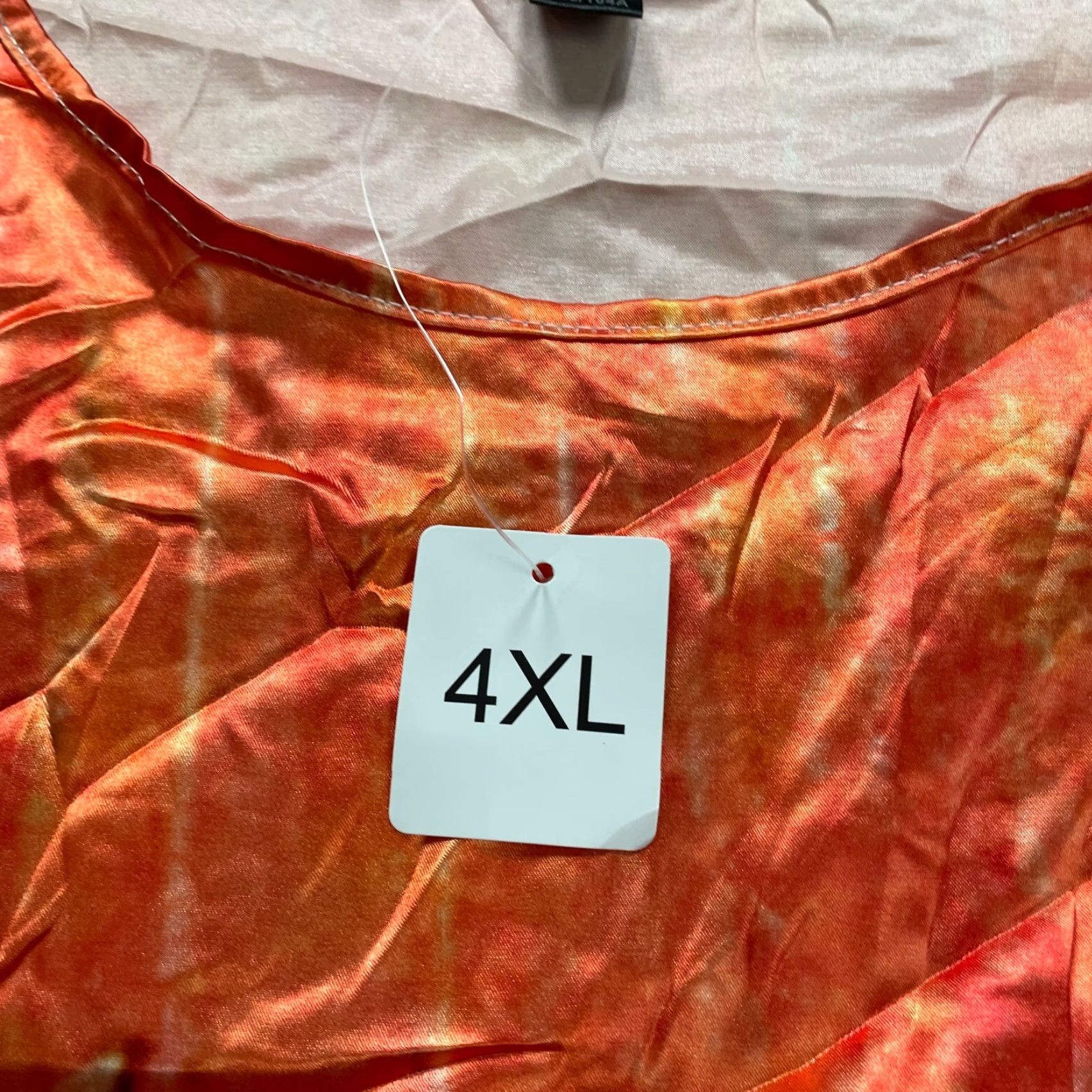 Vintage Unbranded T-shirt Womens 4XL Orange All Over Print Round Neck NWT Vintage: No Size XXL / US 16-18 / IT 52-54 - 4 Thumbnail