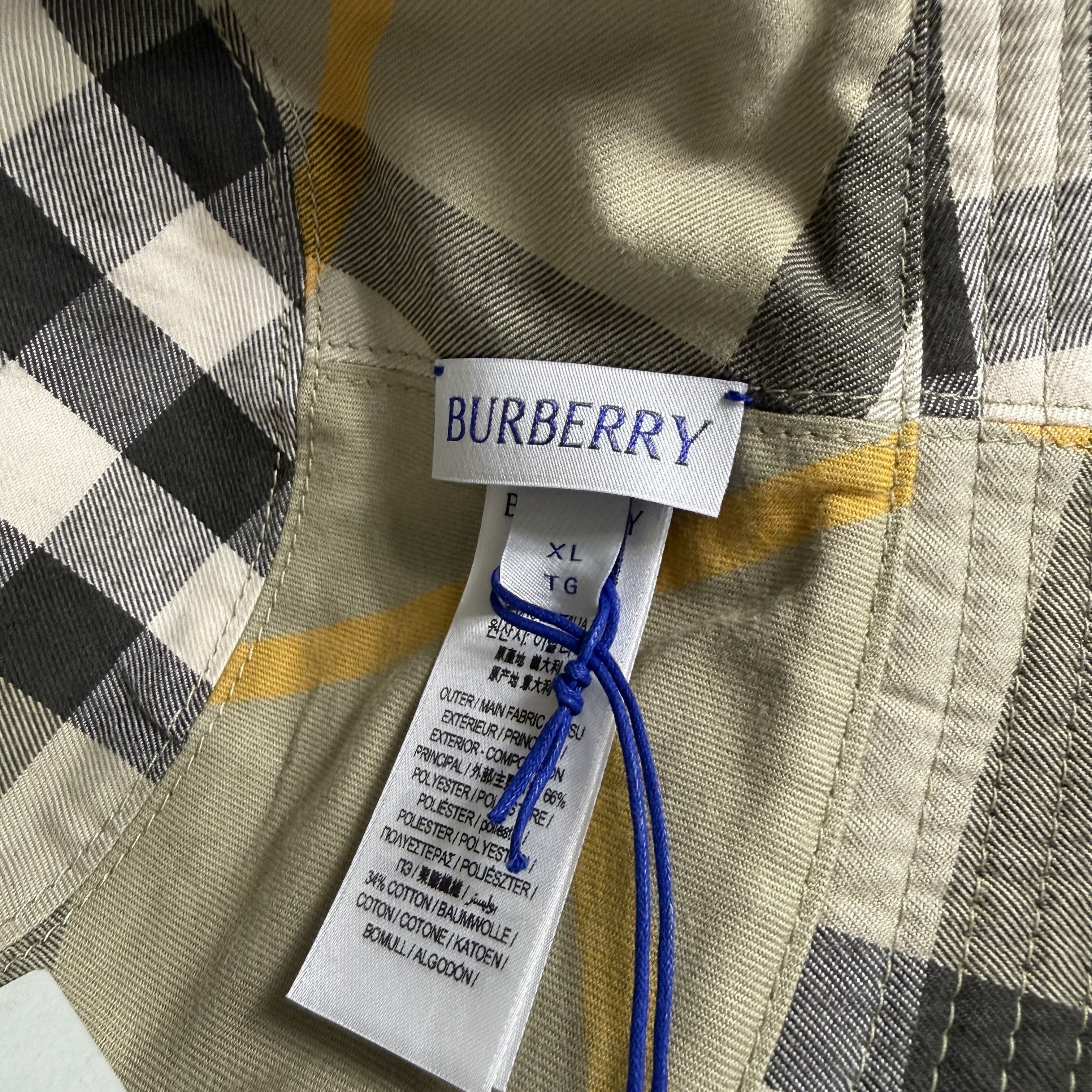 Burberry Burberry Reversible Bucket Hat Hunter Green Logo XL Size ONE SIZE - 8 Thumbnail