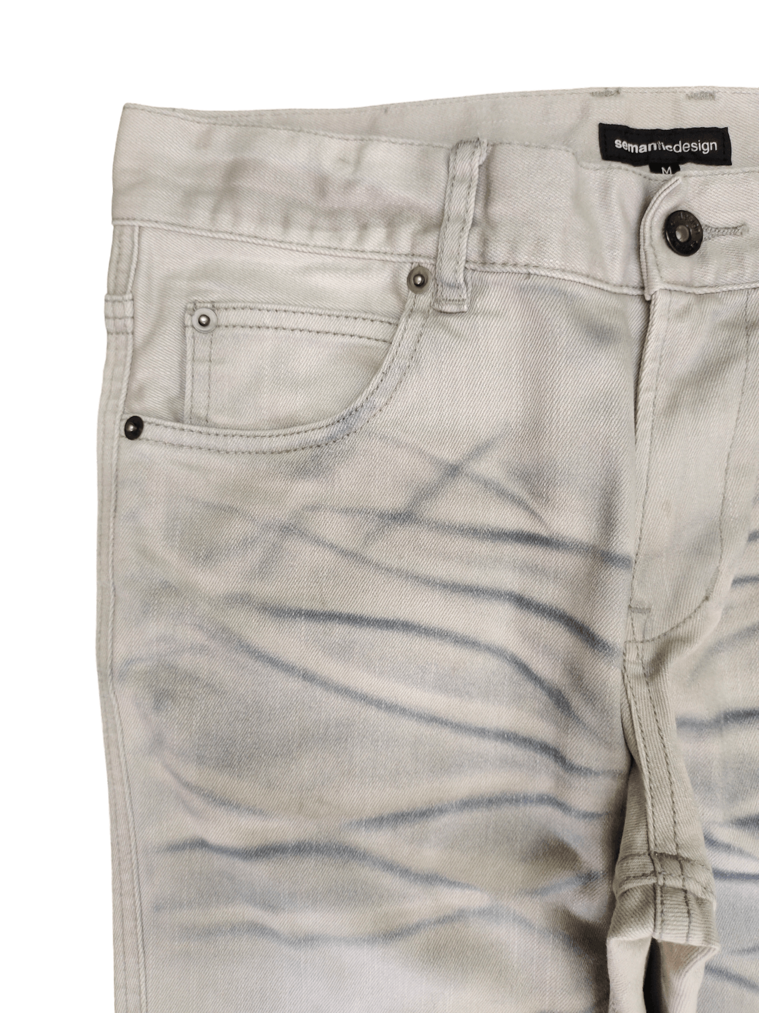 semanticdesign Semantic Design Clawmark Charcoal Design Denim Jeans Size US 31 - 4 Thumbnail