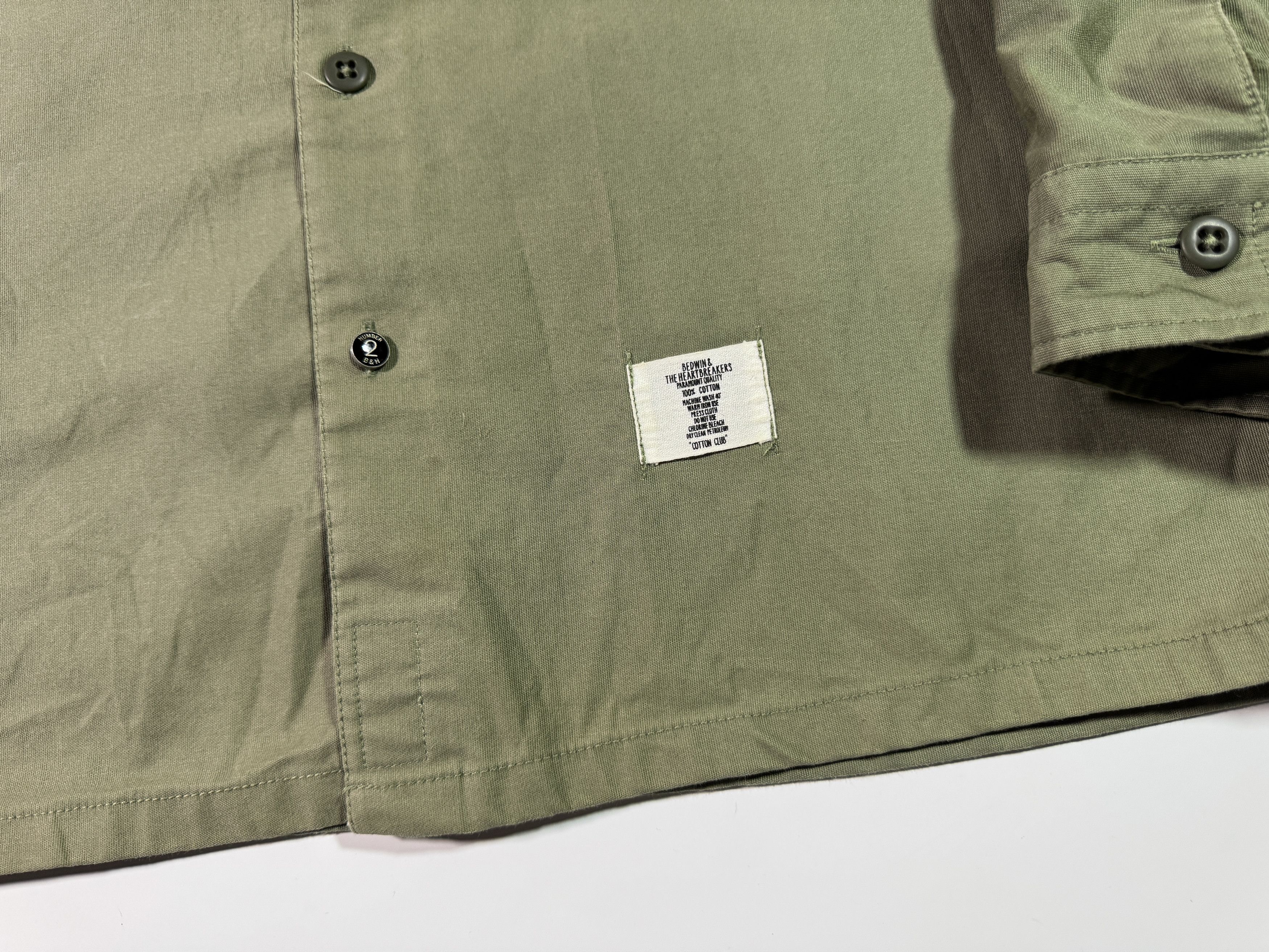 Bedwin & The Heartbreakers Bedwin & The Heartbreakers Button Up Shirt Olive Size L / XL Size US XL / EU 56 / 4 - 4 Thumbnail