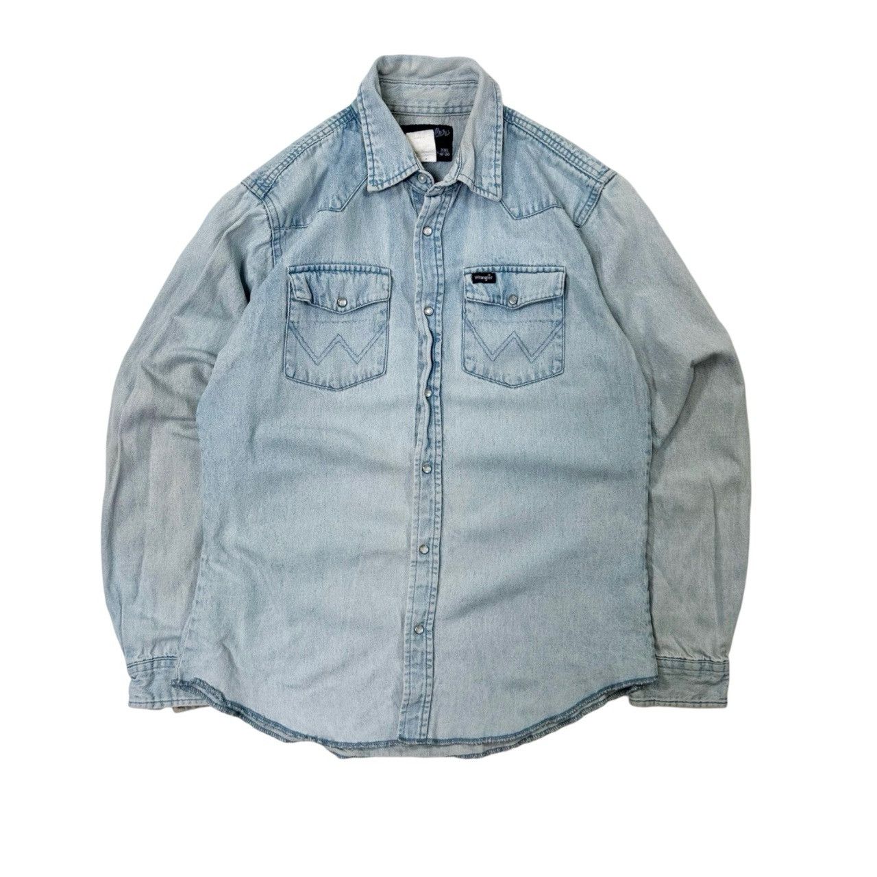 Vintage Vintage 80s Wrangler Enamel Button Western Wear Button Up Size US XXL / EU 58 / 5 - 1 Thumbnail