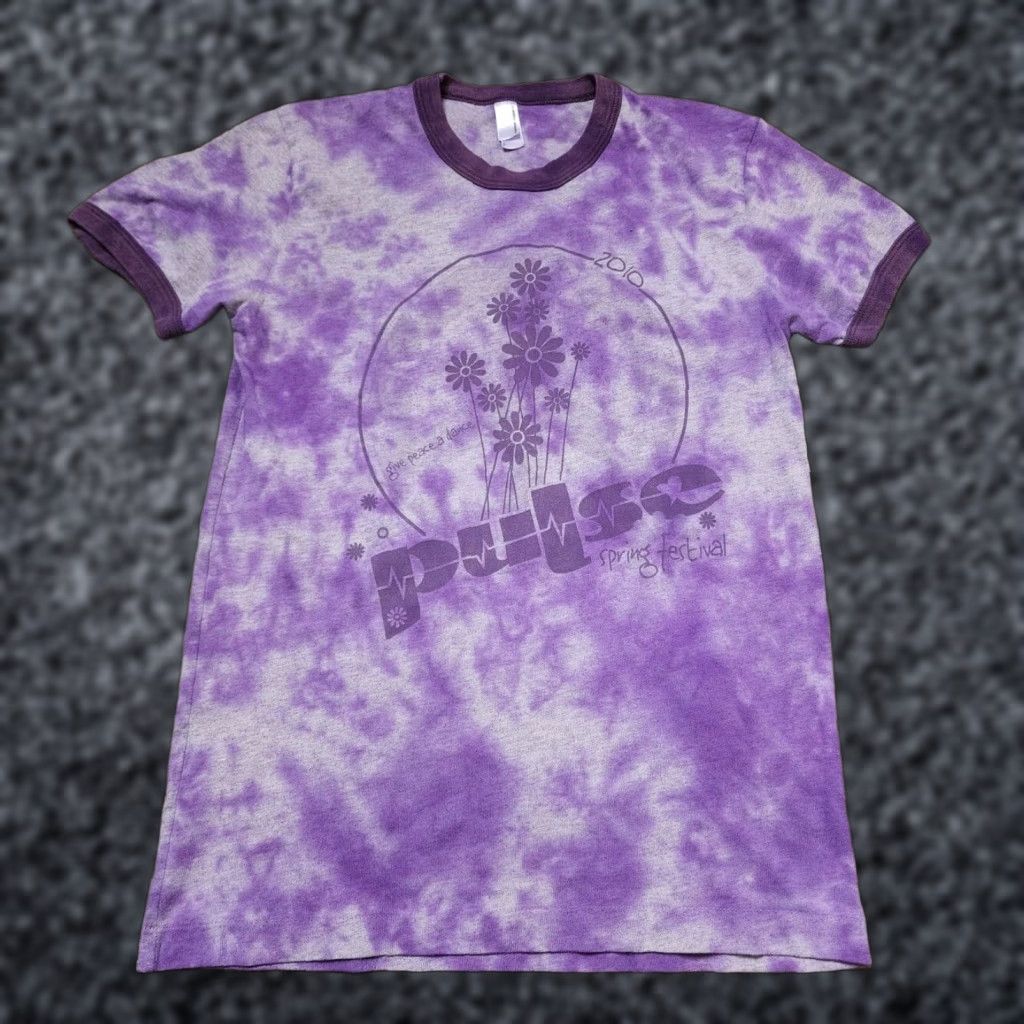 Gildan Retro 2010 Womens L Pulse Nightclub Spring Fling Ringer T Shirt Size S / US 4 / IT 40 - 1 Thumbnail