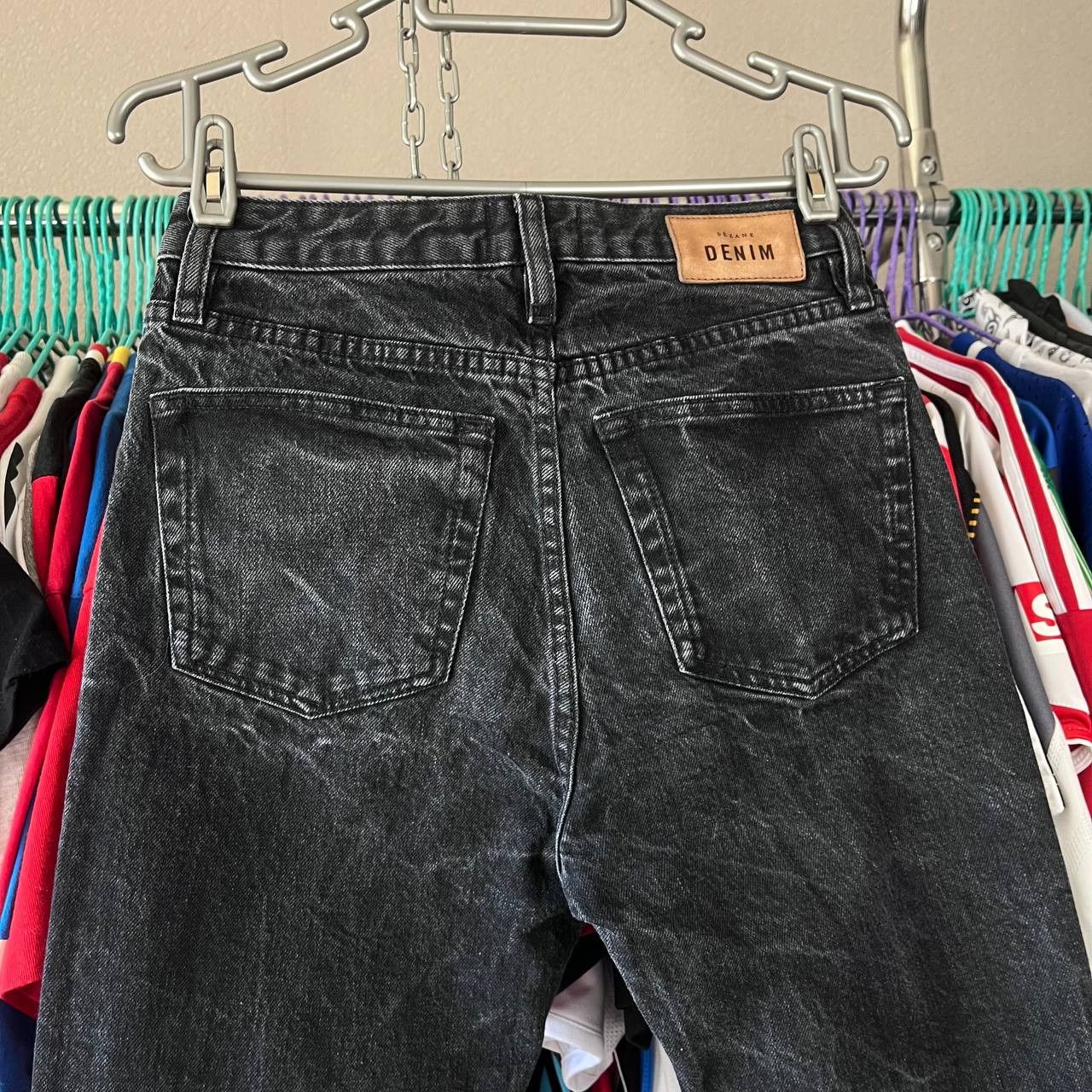 Sezane Sezane Denim Black Faded Pants Jeans Size 27 Size 27" / US 4 / IT 40 - 4 Thumbnail
