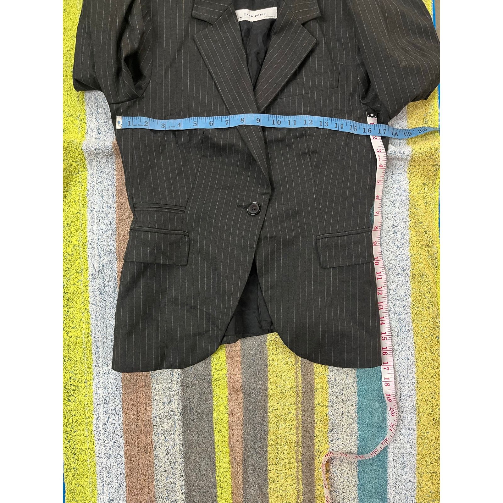 Zara Zara Women - Basic pin striped blazer / L / Gray / NWT Size L / US 10 / IT 46 - 5 Thumbnail