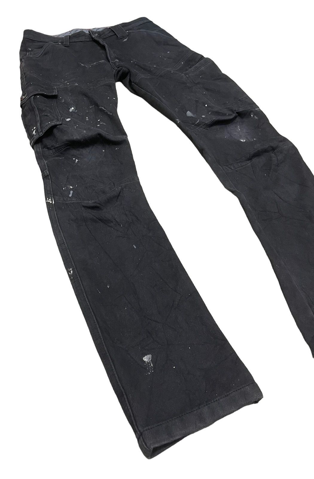 Japanese Brand Serenede Inspired by Fieldcore Painted Cargo Jeans Size US 30 / EU 46 - 3 Thumbnail
