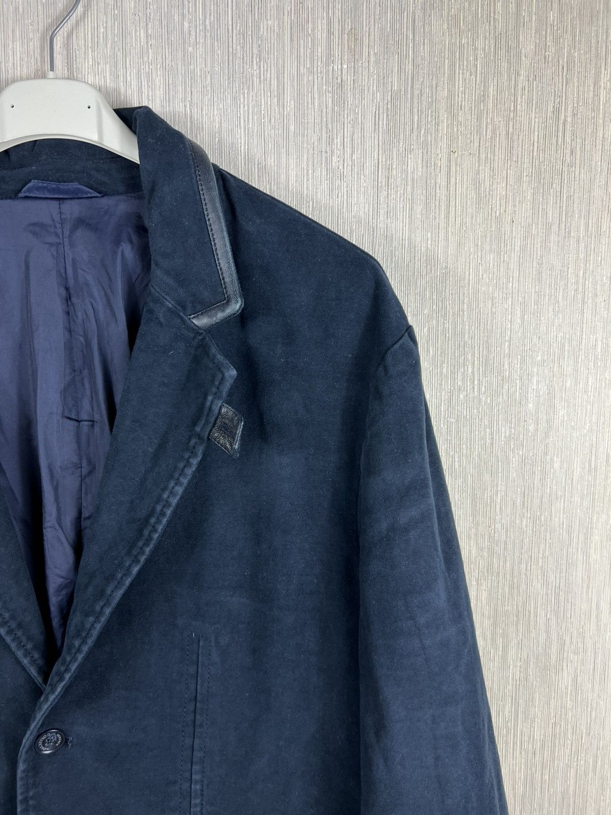 Versace Versace collection classic navy blazer jacket leather luxury Size US L / EU 52-54 / 3 - 5 Thumbnail