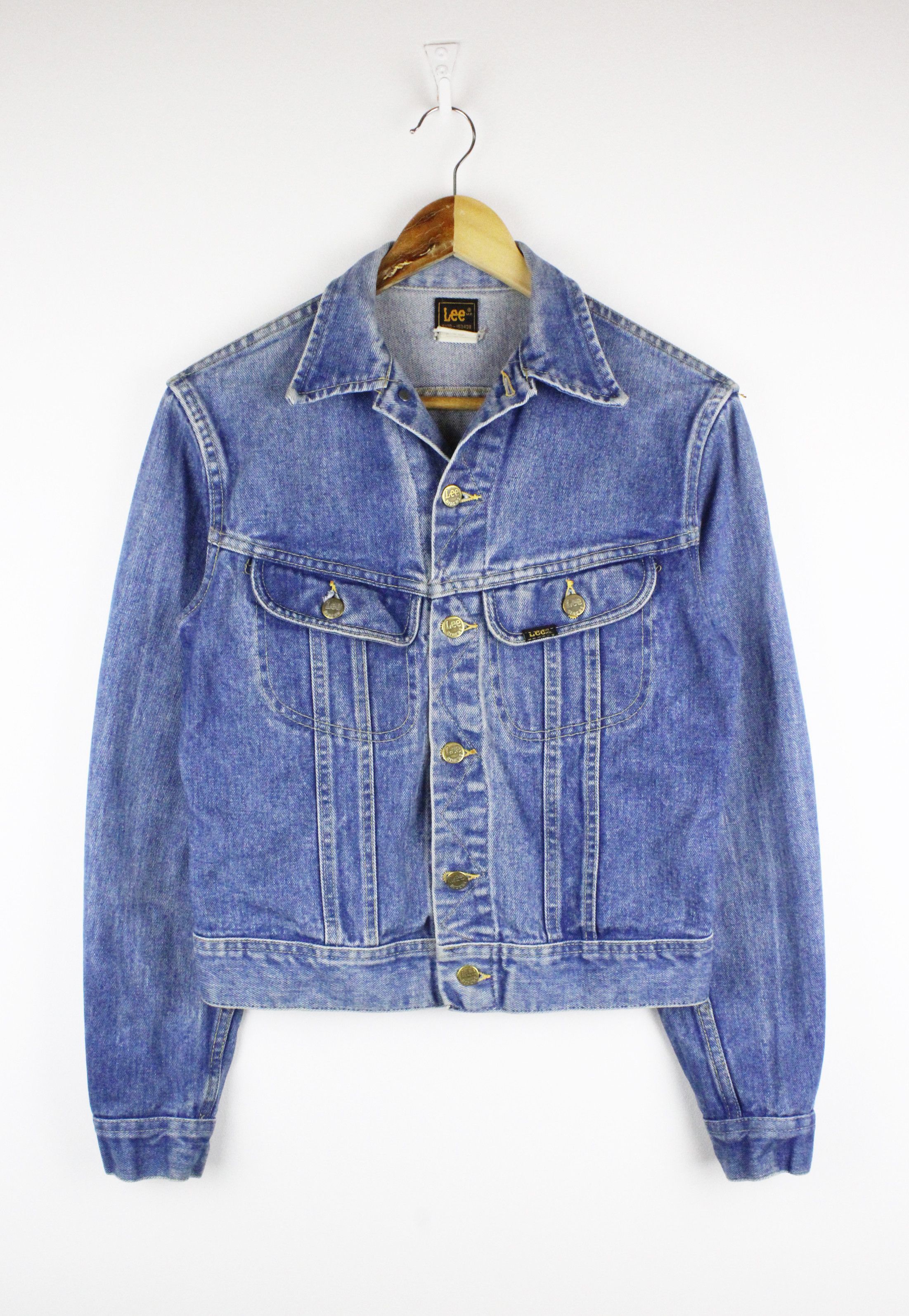 Lee × Vintage Vintage Lee Washed Blue Storm Rider Denim Jacket Size L / US 10 / IT 46 - 1 Thumbnail