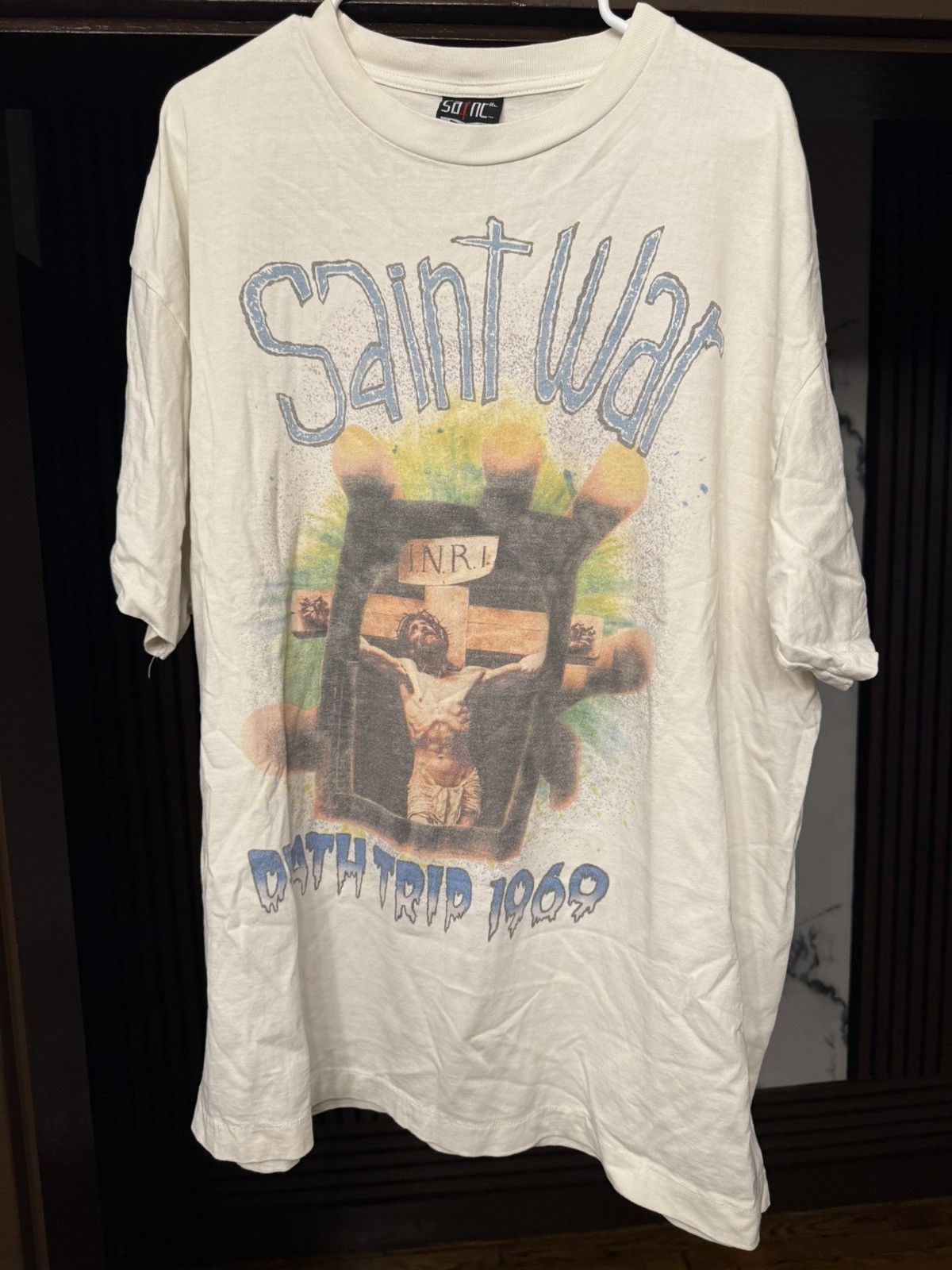 Saint Michael Saint Michael Saint War Death Trip Tee Size XXL Size US XXL / EU 58 / 5 - 1 Thumbnail