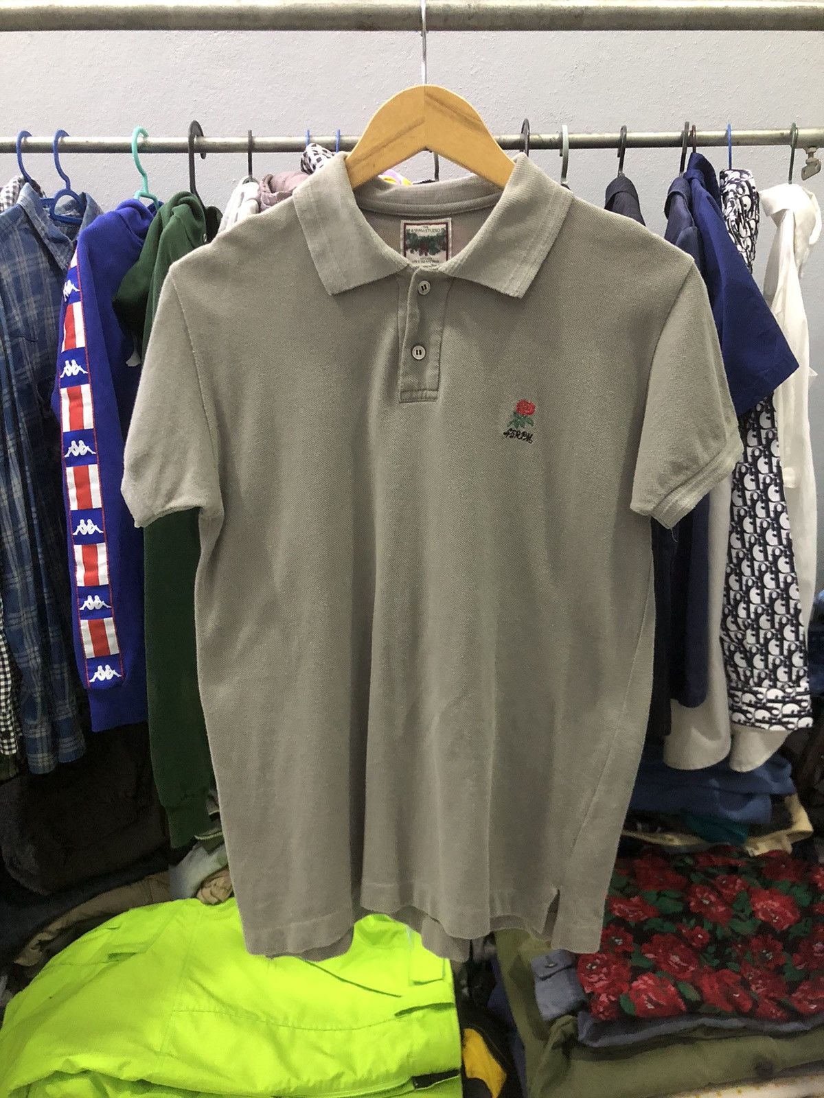 45rpm × Designer × Japanese Brand 45rpm rose embroidery ringer polo shirt Size US S / EU 44-46 / 1 - 1 Thumbnail