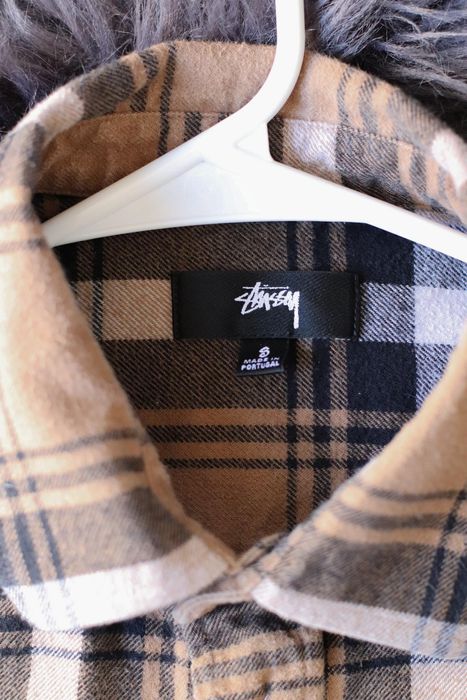 通販でクリスマス STUSSY Brown Classic BAY Bailey Plaid Stüssy LS