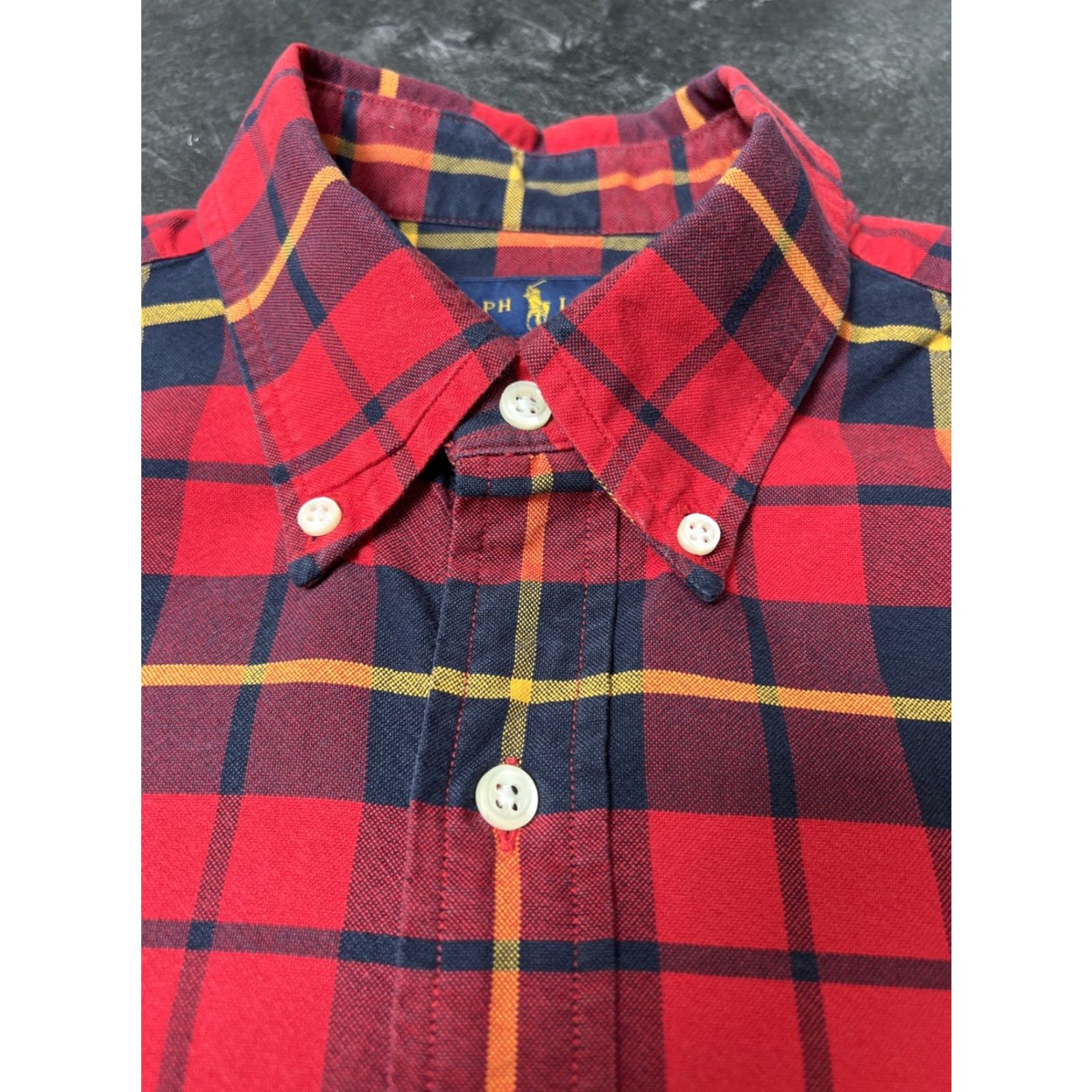 Polo Ralph Lauren Polo Ralph Lauren Men Regular Medium Red Plaid Long Sleeve Button-Up Shirt Size US M / EU 48-50 / 2 - 6 Thumbnail