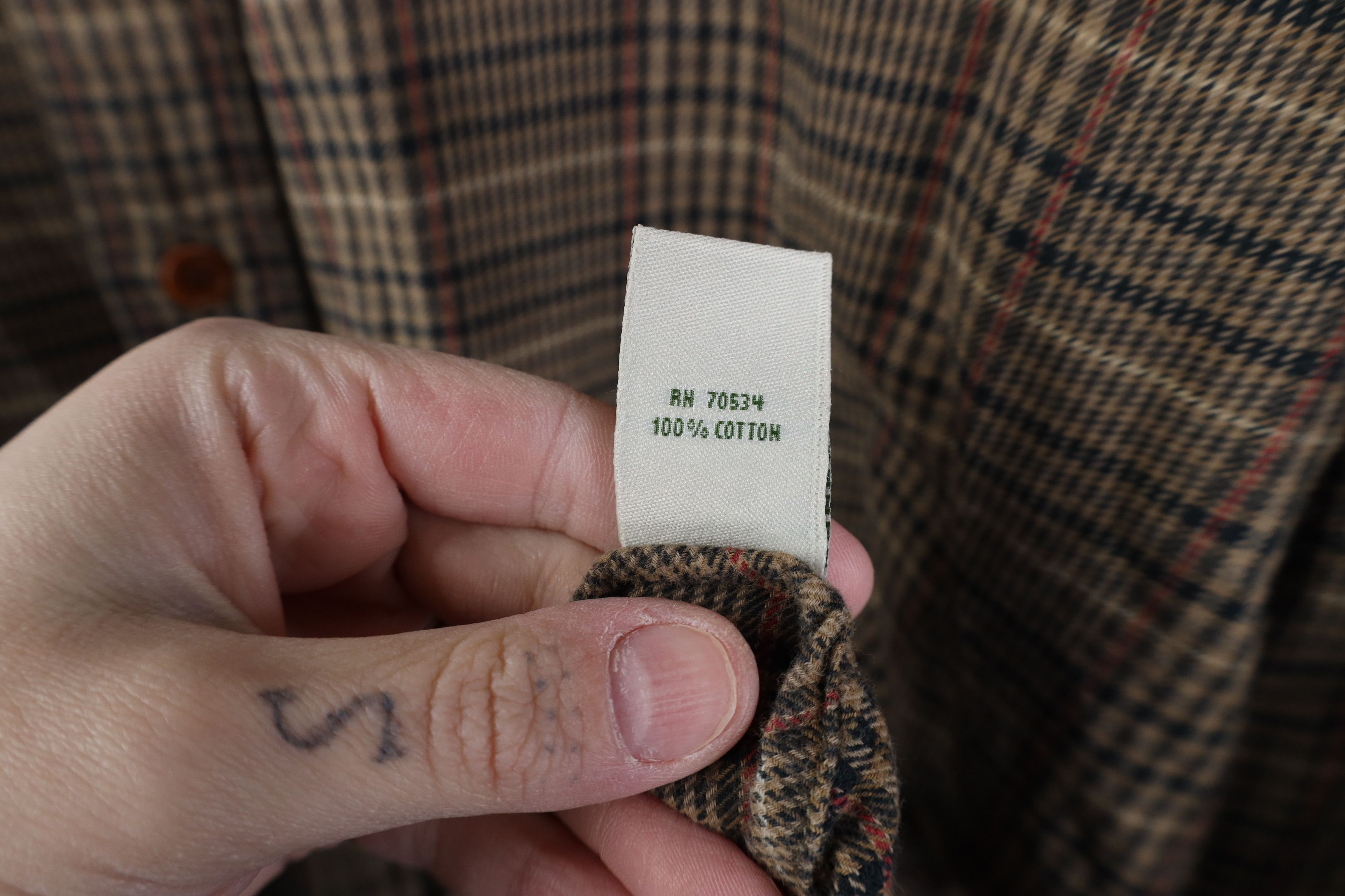 Orvis Vintage 90s Orvis Flannel Collared Button Down Shirt Size US XL / EU 56 / 4 - 9 Thumbnail
