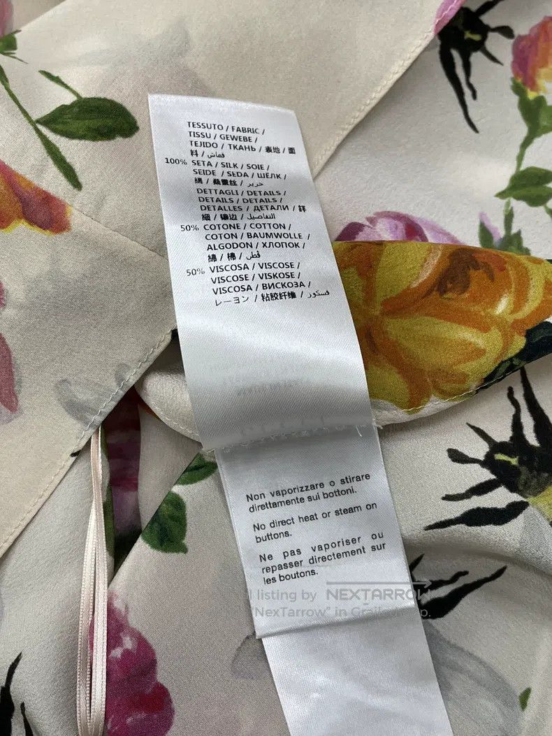 Gucci Gucci Silk printed lace-tied top and vest Size XS / US 0-2 / IT 36-38 - 6 Thumbnail