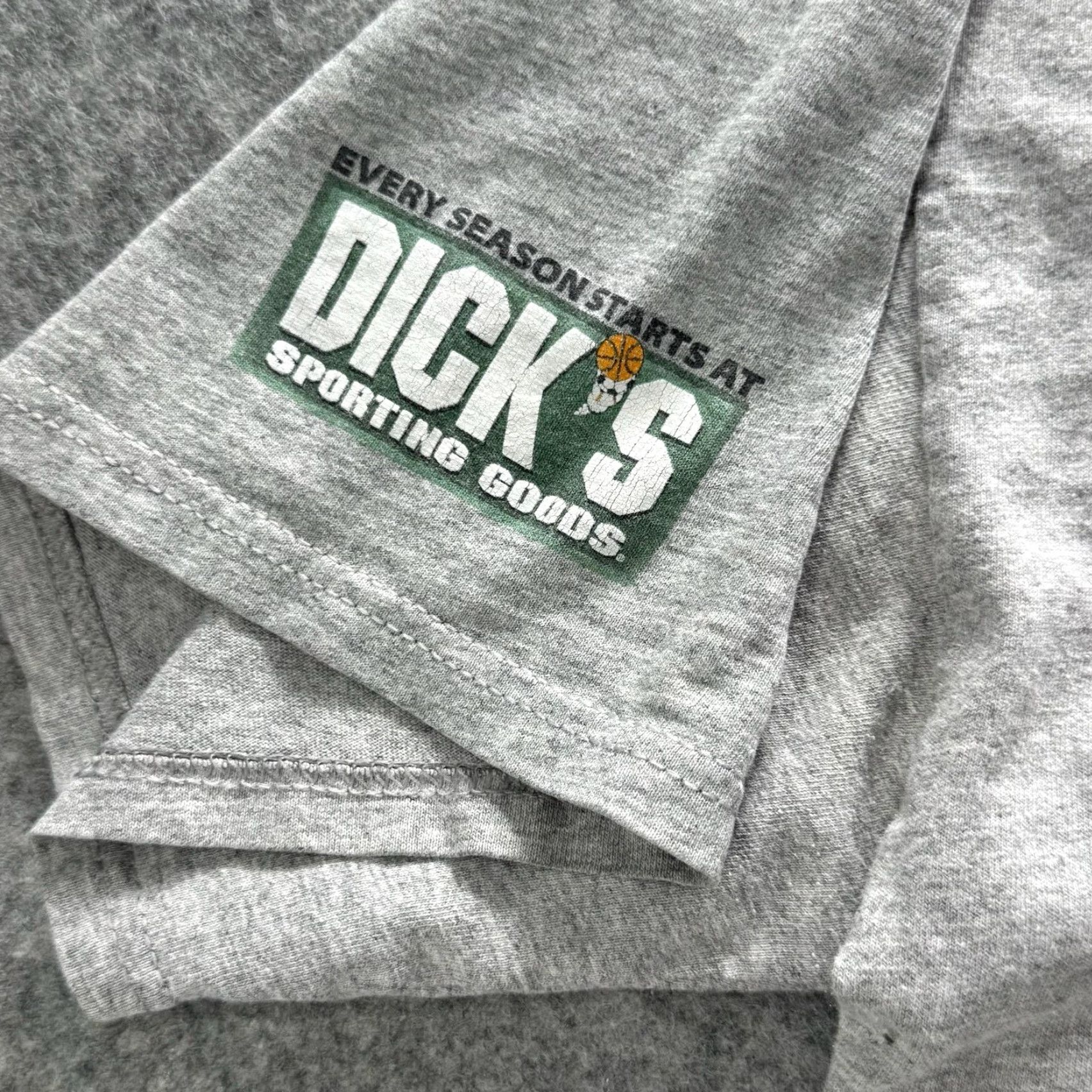 Adidas VINTAGE Adidas Shirt Mens L Gray Graphic Print Logo Tee Dick's Sporting Goods Y2k Size US L / EU 52-54 / 3 - 6 Thumbnail