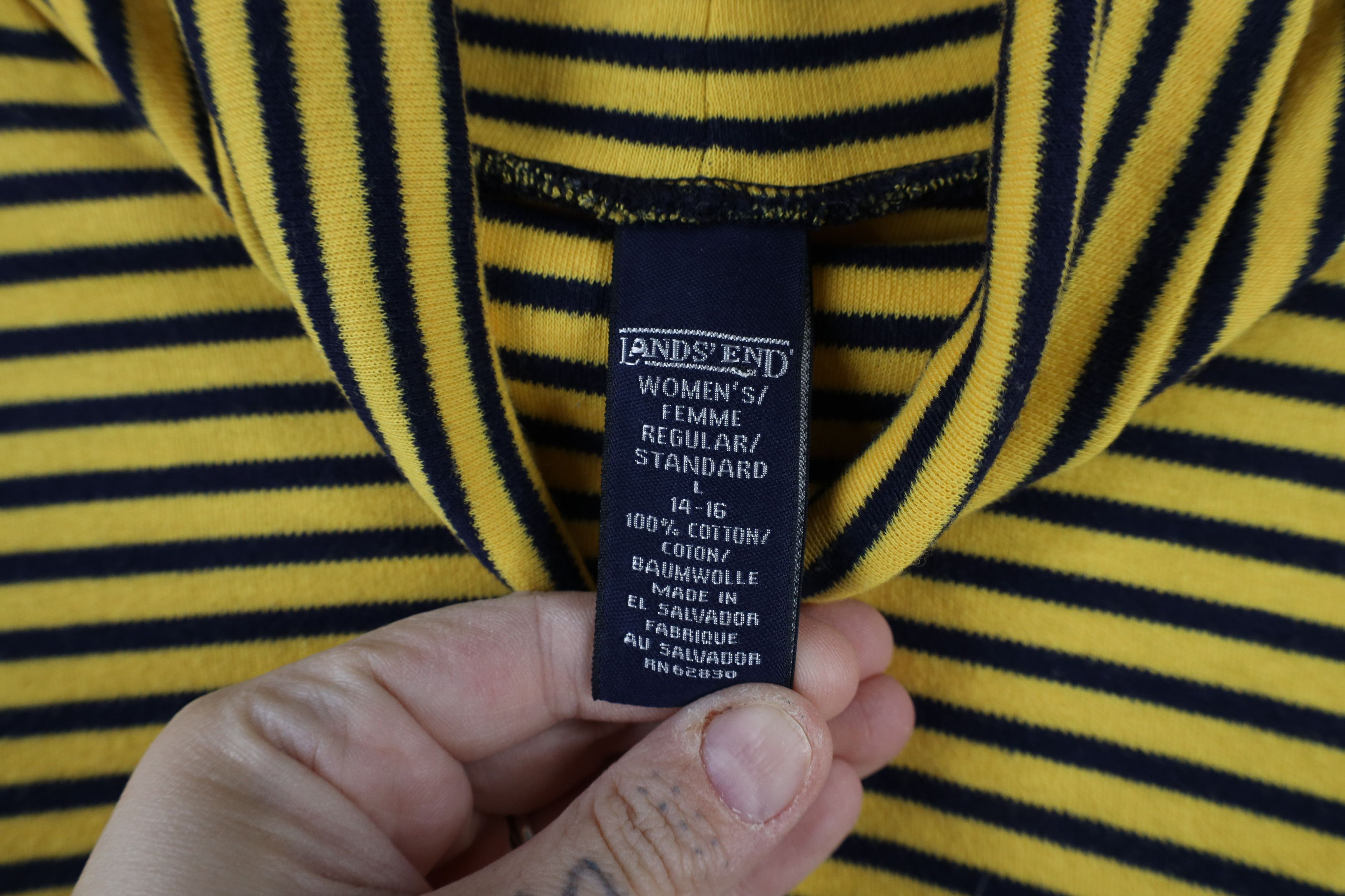 Lands' End × Vintage Vintage 90s Lands End Knit Long Sleeve Turtleneck T-Shirt Size L / US 10 / IT 46 - 5 Thumbnail