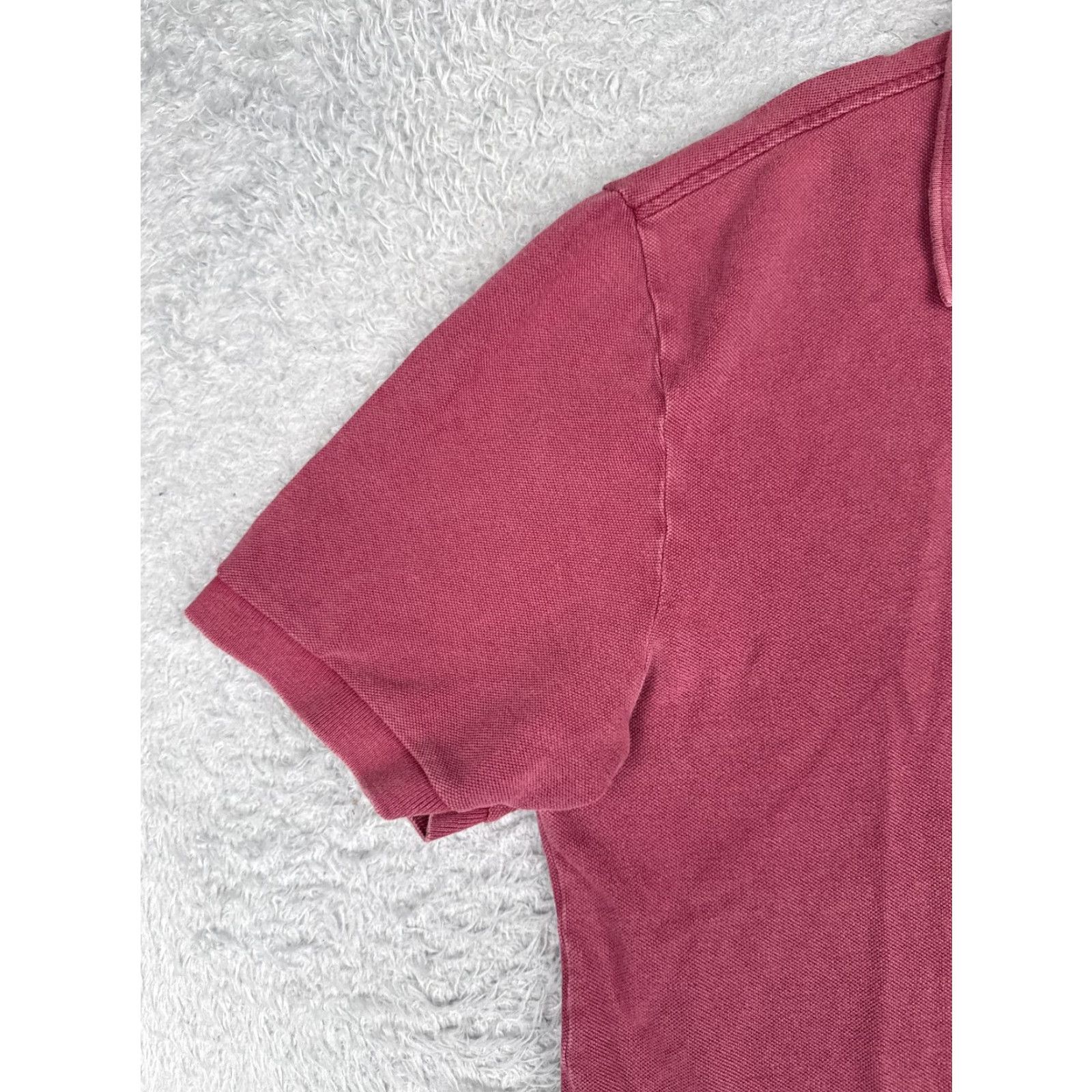 Lacoste VINTAGE Lacoste Polo Shirt Men 5 Red Short Sleeve 100% Cotton Croc Logo Slim Golf Read Size US S / EU 44-46 / 1 - 3 Thumbnail