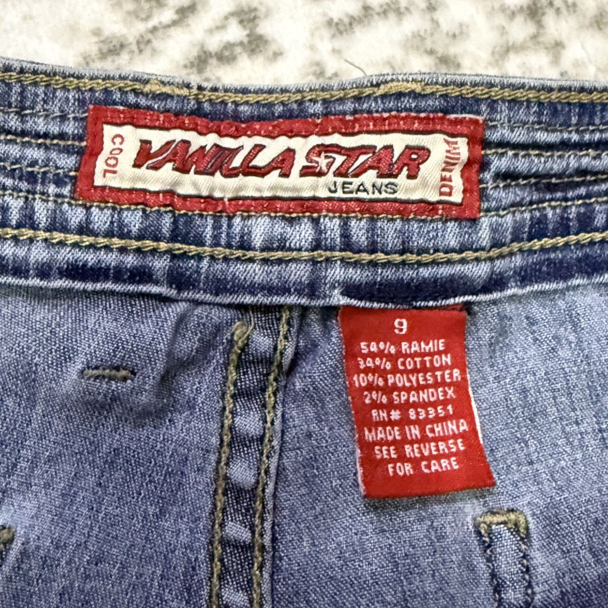 Le Grande Bleu (L.G.B.) Vanilla Star Multi Pocket Cargo Zipper Flare Jeans Size US 32 / EU 48 - 10 Thumbnail