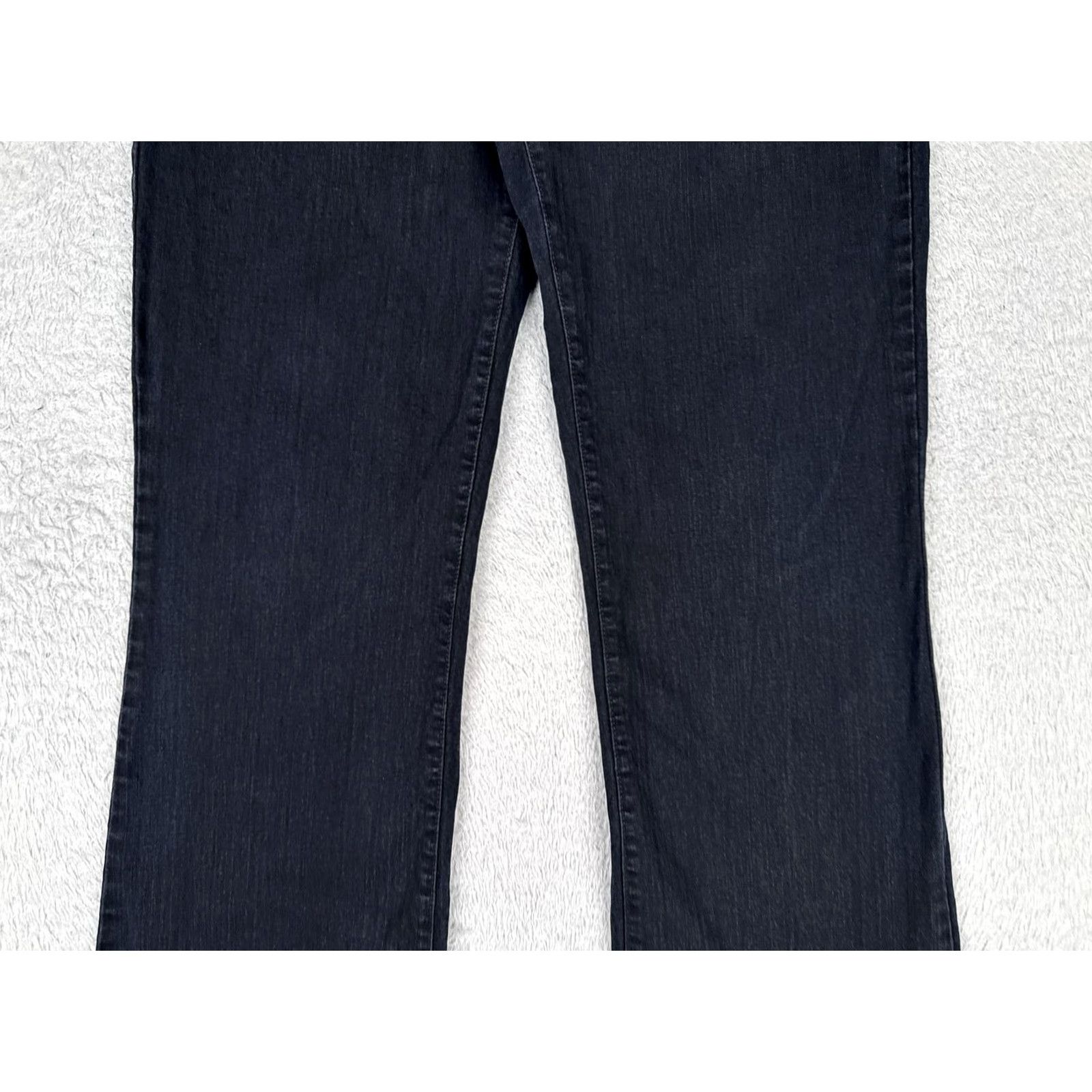 NYDJ NYDJ Jeans Womens 12 Bootcut Black Dark Wash High Rise Stretch Rhinestone 32x32 Denim Cotton Blend Spandex 5-Pocket Design Regular Womens Mens? Size 34" / US 12 / IT 48 - 3 Thumbnail