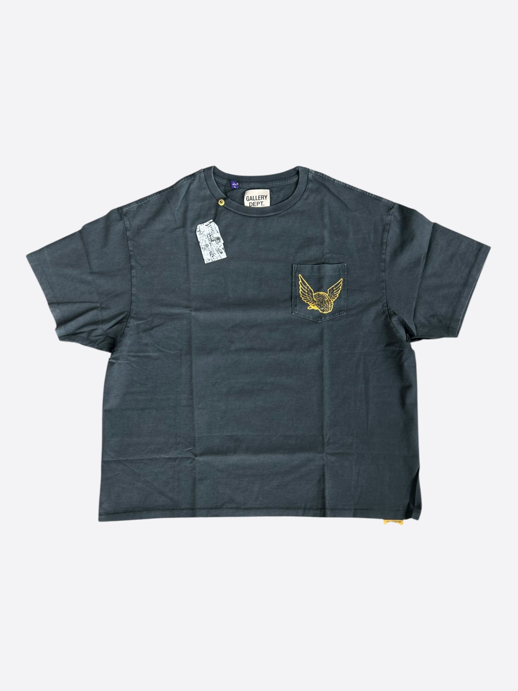 Gallery Dept. Gallery Dept Black Flying Brain Pocket T-Shirt Size US XXL / EU 58 / 5 - 1 Thumbnail