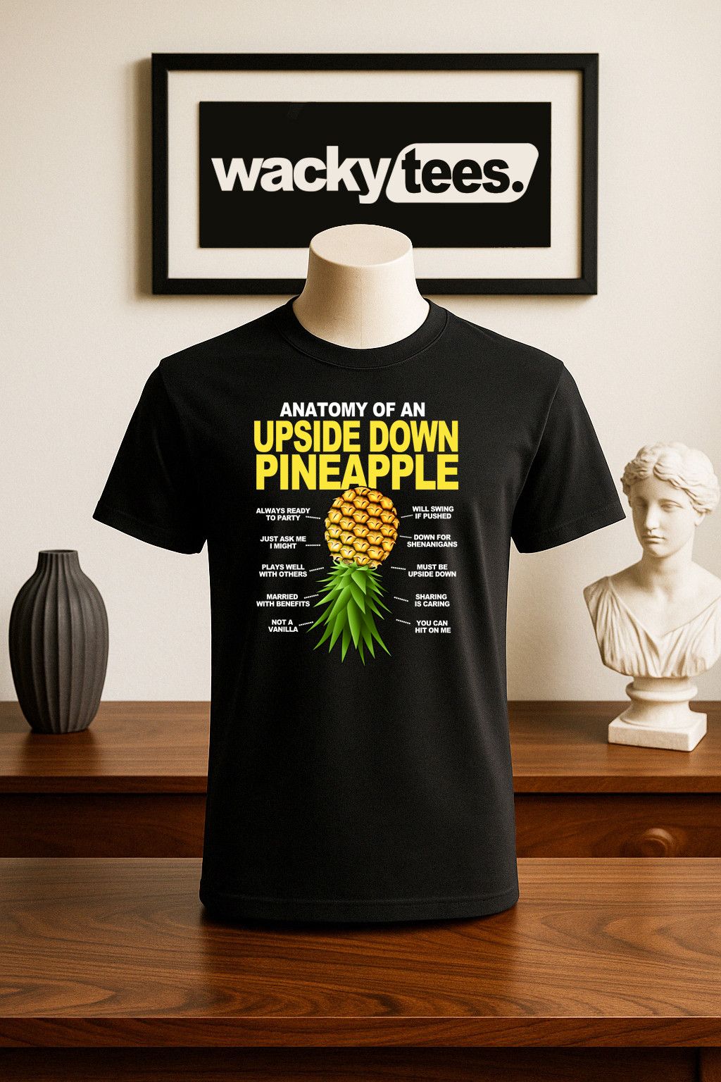 Other Anatomy of an Upside Down Pineapple Funny Graphic Tee Shirt Size US S / EU 44-46 / 1 - 1 Thumbnail