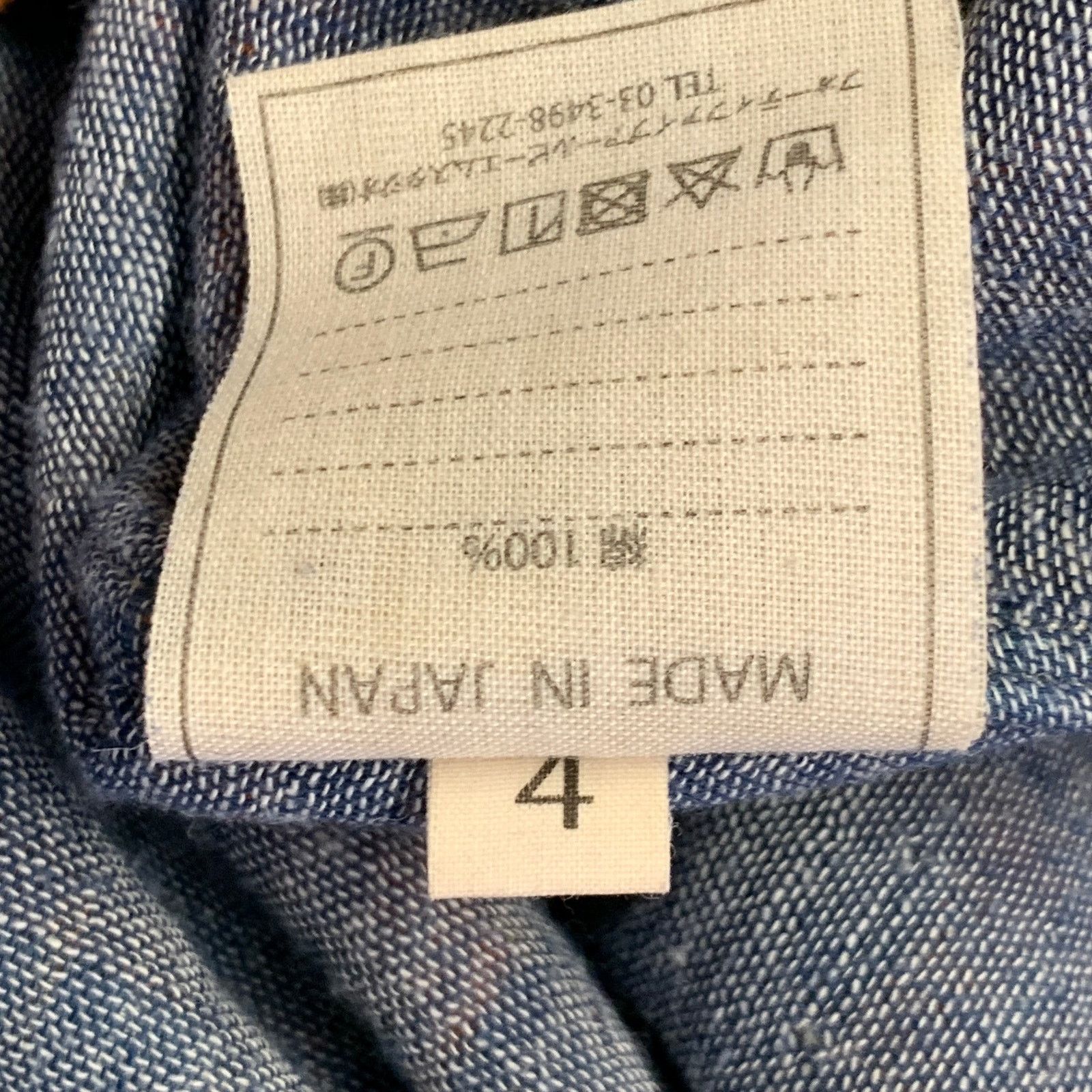 45rpm Blue Orange Plaid Cotton Curved Cutaway Flannel Shirt Size US XL / EU 56 / 4 - 9 Thumbnail