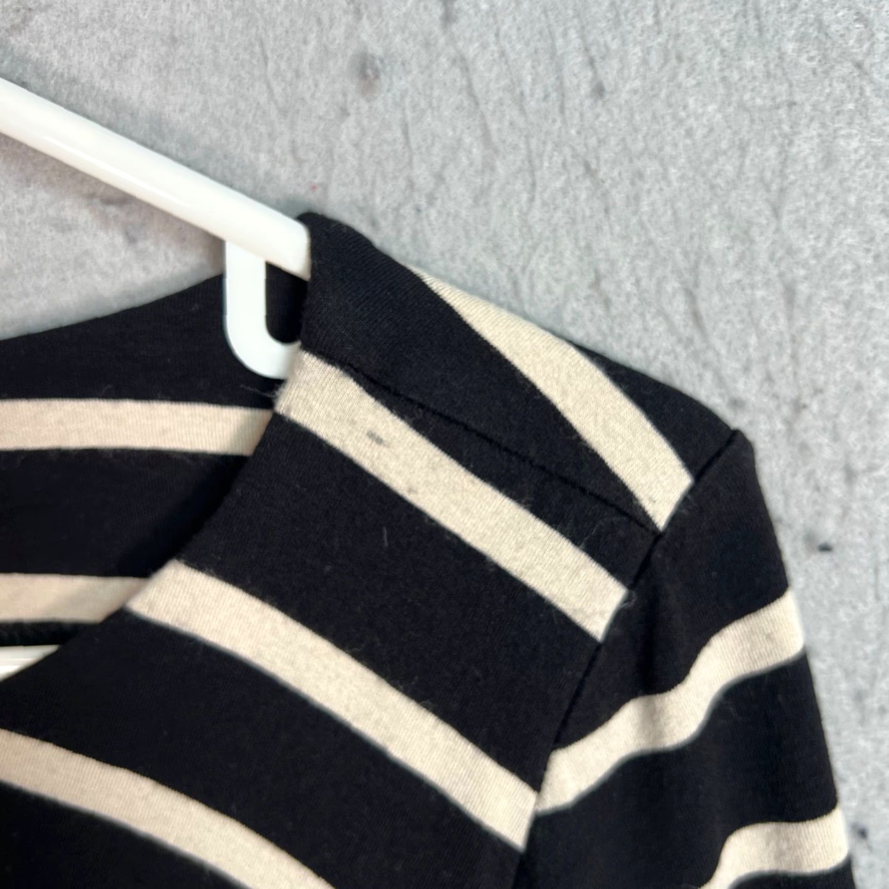 Joseph Ribkoff VINTAGE Joseph Ribkoff Black & White Striped Bodycon Dress Women Midi Stretch Size 12 Size L / US 10 / IT 46 - 6 Thumbnail