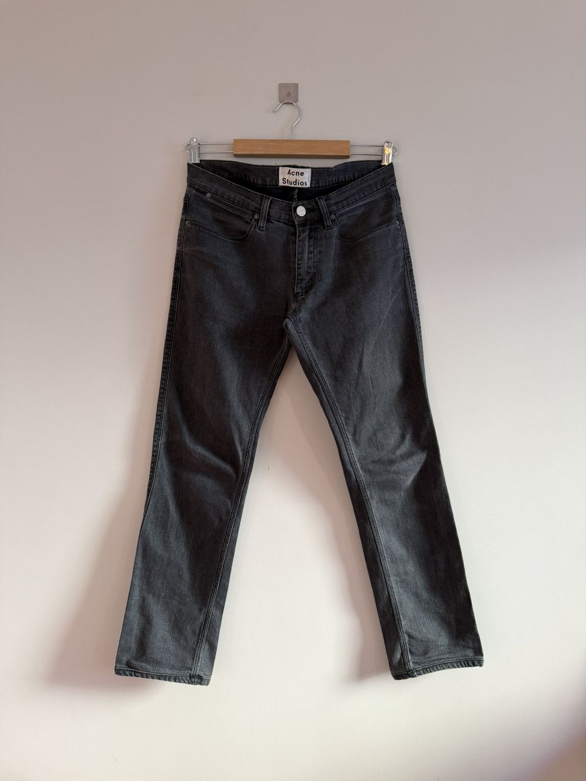 Acne Studios Acne Studios Max Used Cash Washed Black Slim Jeans Size US 30 / EU 46 - 4 Thumbnail