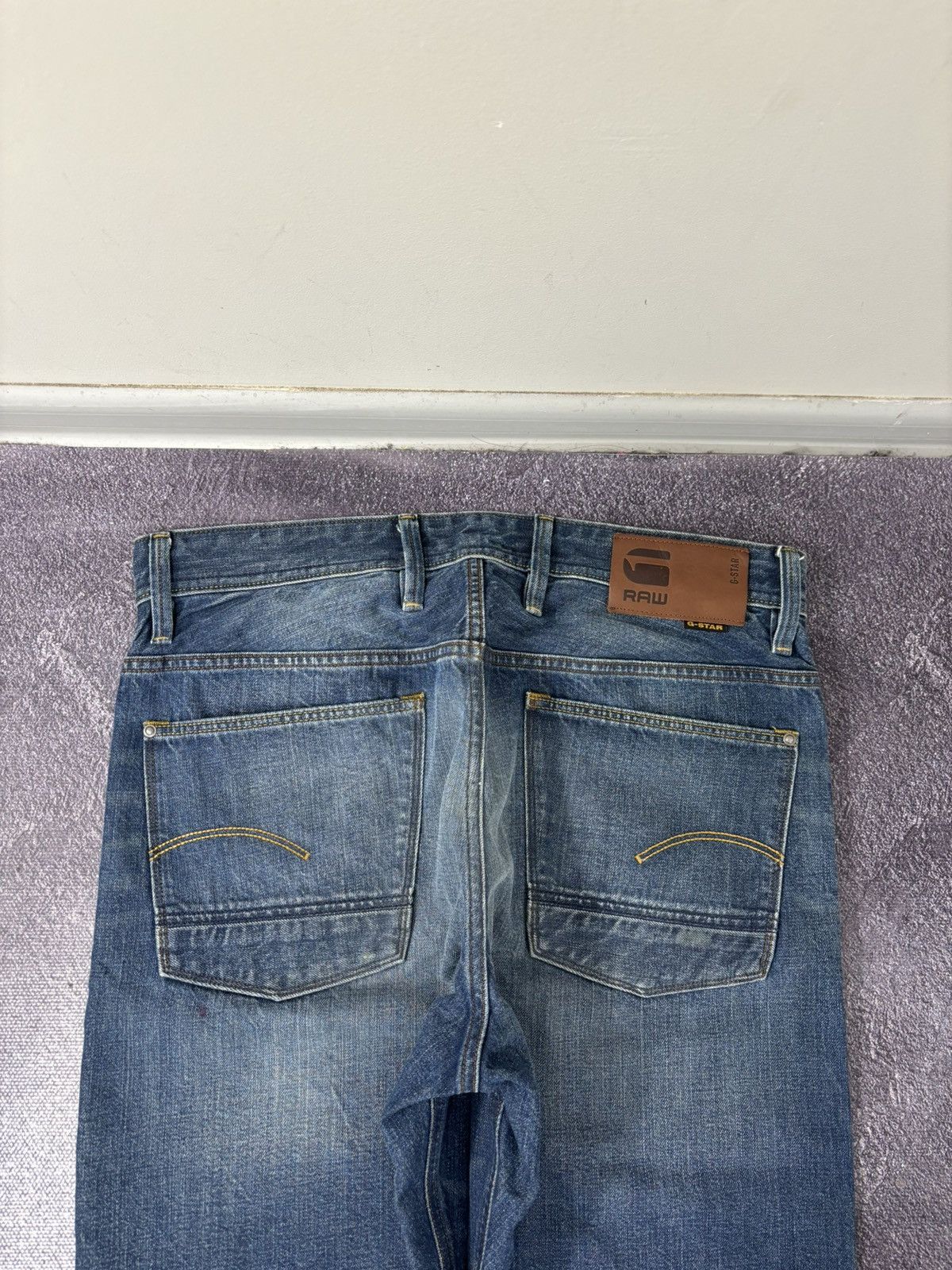 G-Star Vintage G-Star Raw Alum Faded Blue Avant Garde Denim Jeans Size US 34 / EU 50 - 21 Thumbnail