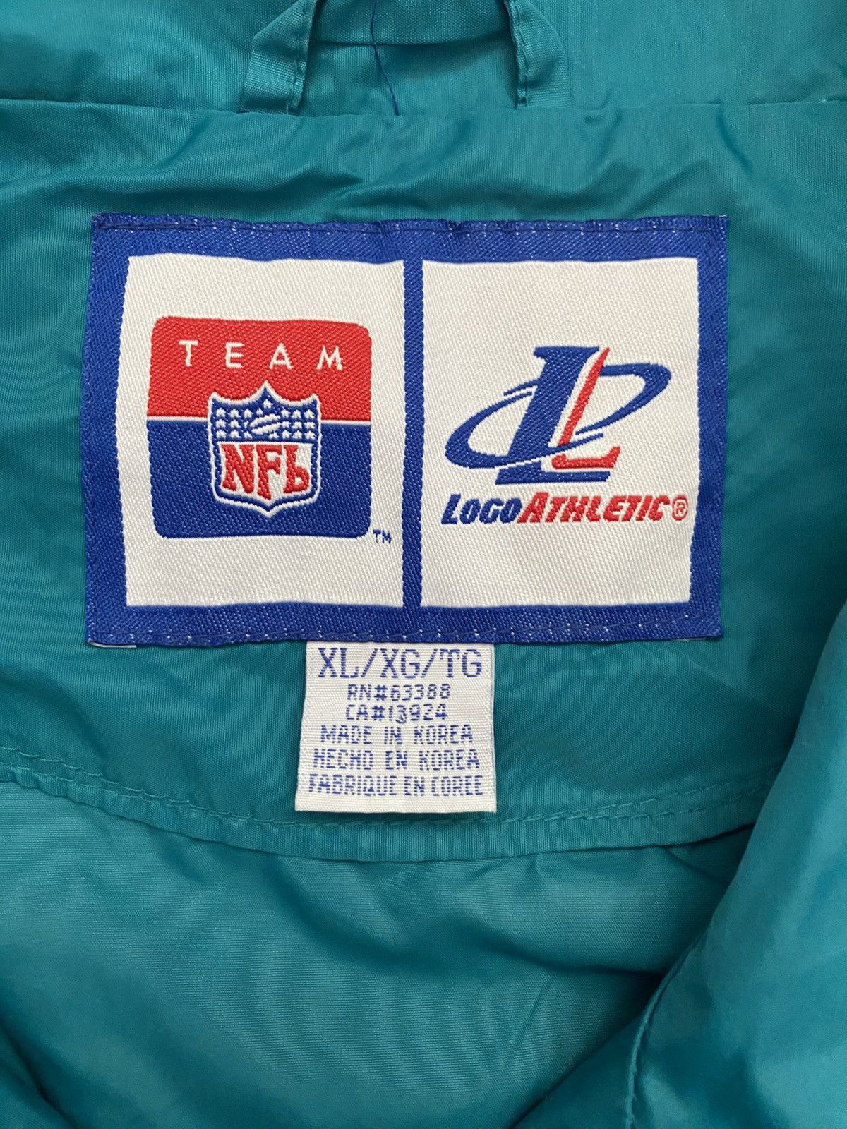 Logo Athletic Miami Dolphins Vintage 90s jacket Size US XL / EU 56 / 4 - 2 Thumbnail