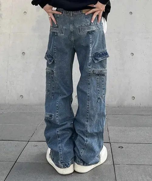 Japanese Brand Cargo Jeans Men Size US 30 / EU 46 - 2 Thumbnail