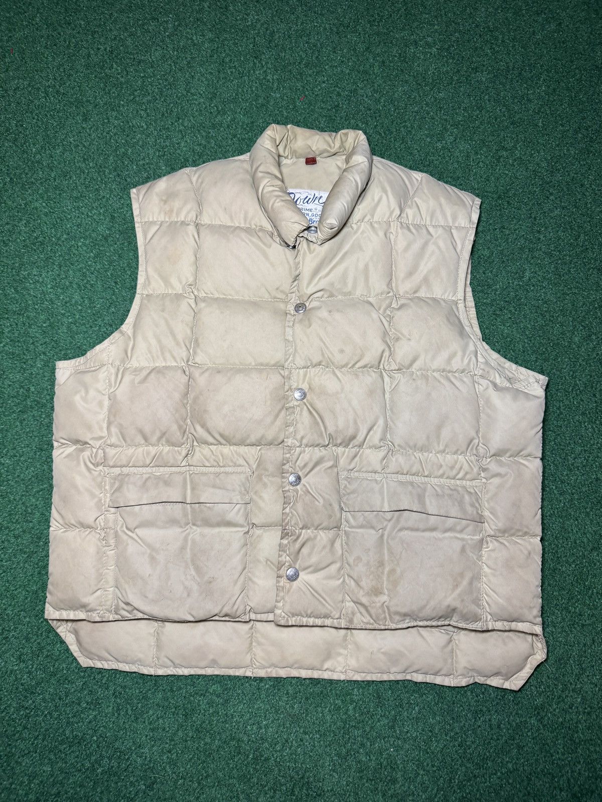 Vintage 70s 80s Schott Bros Prime Northern Goose Down Vest