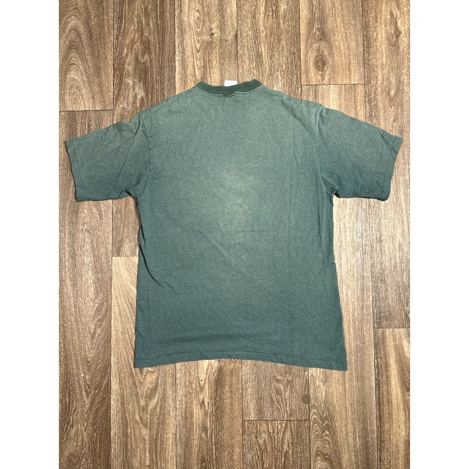 Vintage VINTAGE 90s Laguna Beach California Green Striped T-Shirt Belton Men L Size US L / EU 52-54 / 3 - 8 Thumbnail