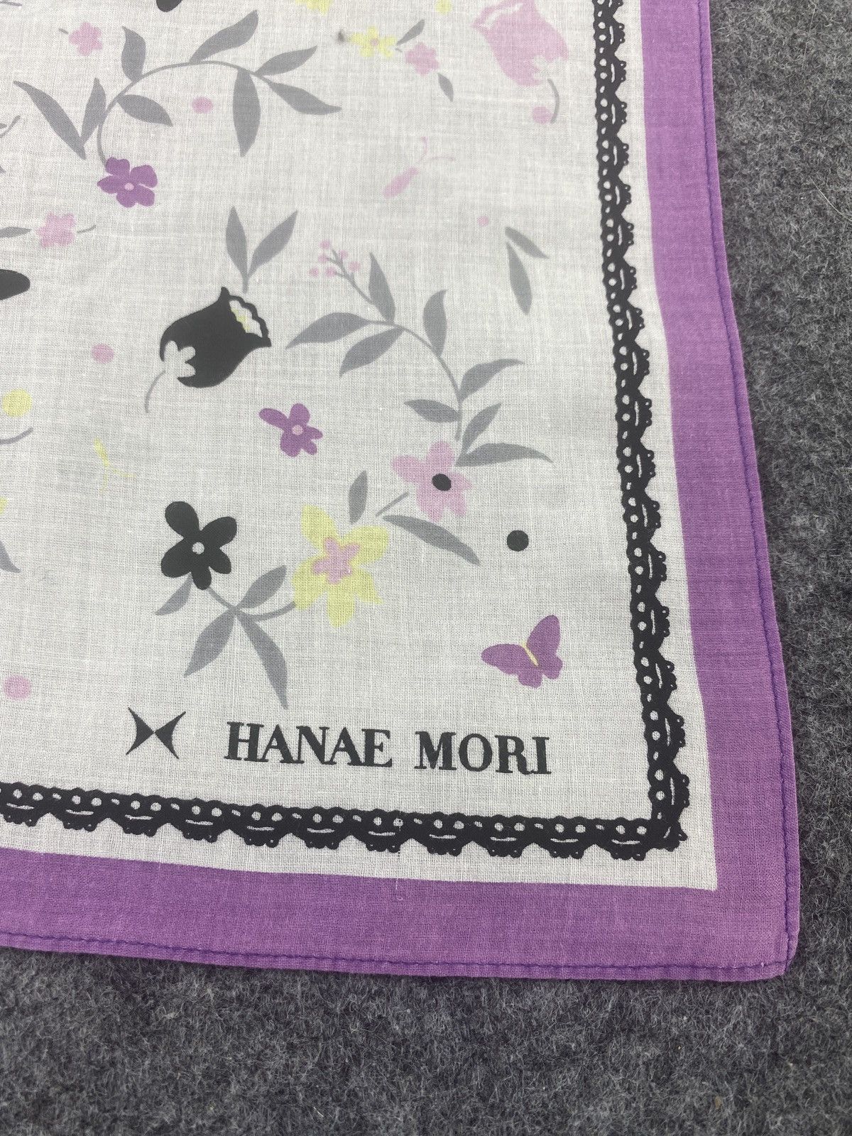 Hanae Mori × Vintage Hanae Mori Handkerchief / Bandana / Neckerchief-B047 Size ONE SIZE - 5 Thumbnail