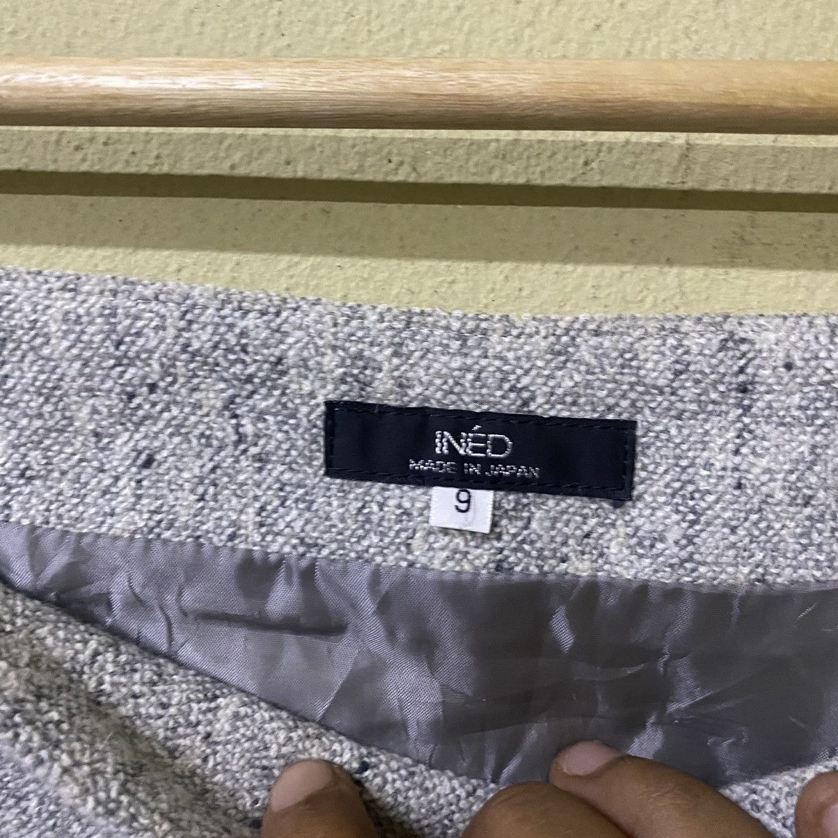 Vintage × Yohji Yamamoto Wool blend mark INÉD mini skirt by yohji Yamamoto Size 24" / US 00 / IT 34 - 3 Thumbnail