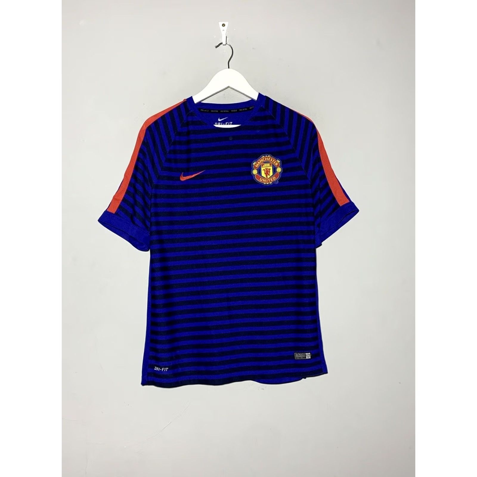 Nike Nike Manchester United Training Shirt Soccer Jersey Crew Neck Short Sleeve L Blue Jersey Nike Mens Shirt Size US L / EU 52-54 / 3 - 2 Thumbnail