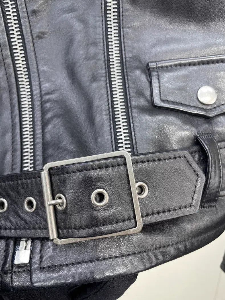 Saint Laurent Paris Saint Laurent Paris Black leather biker jacket Size XS / US 0-2 / IT 36-38 - 4 Thumbnail