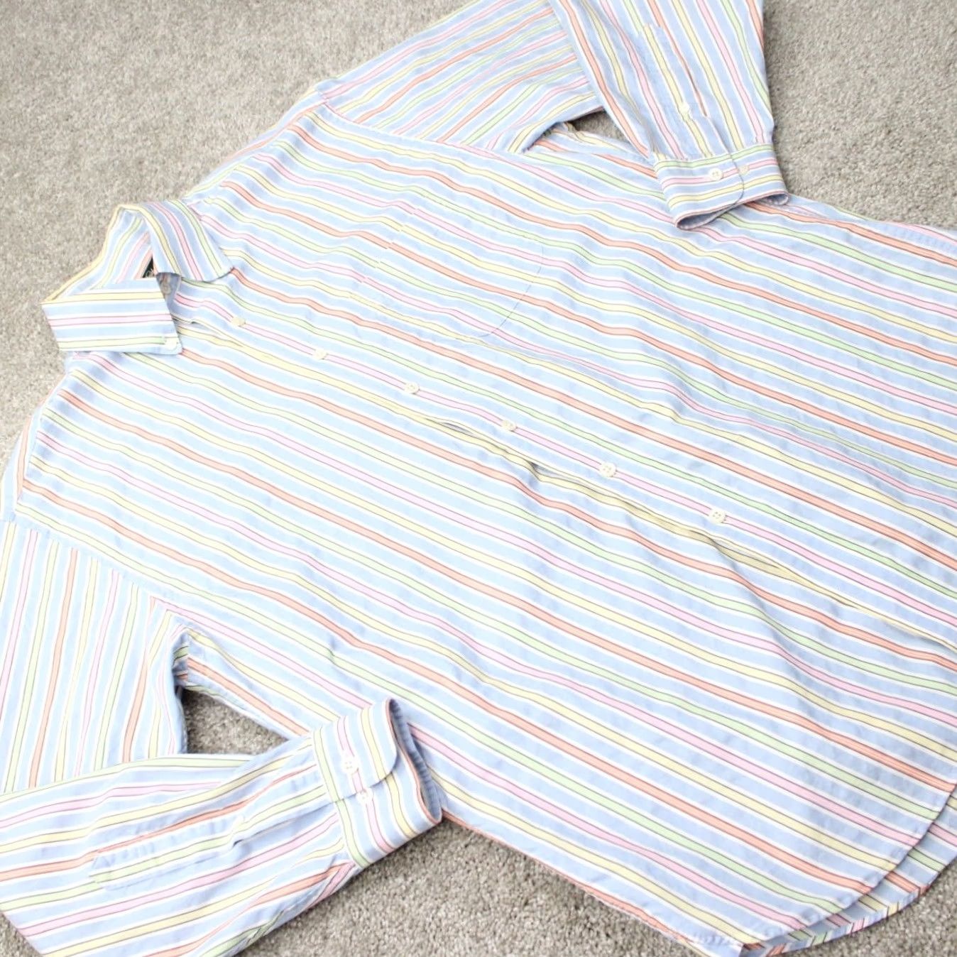 Brooks Brothers Brooks Brothers Country Club Shirt Mens Medium Regular Blue/Cotton Egyptian Cotton L/S Button-Up" Size US M / EU 48-50 / 2 - 7 Thumbnail