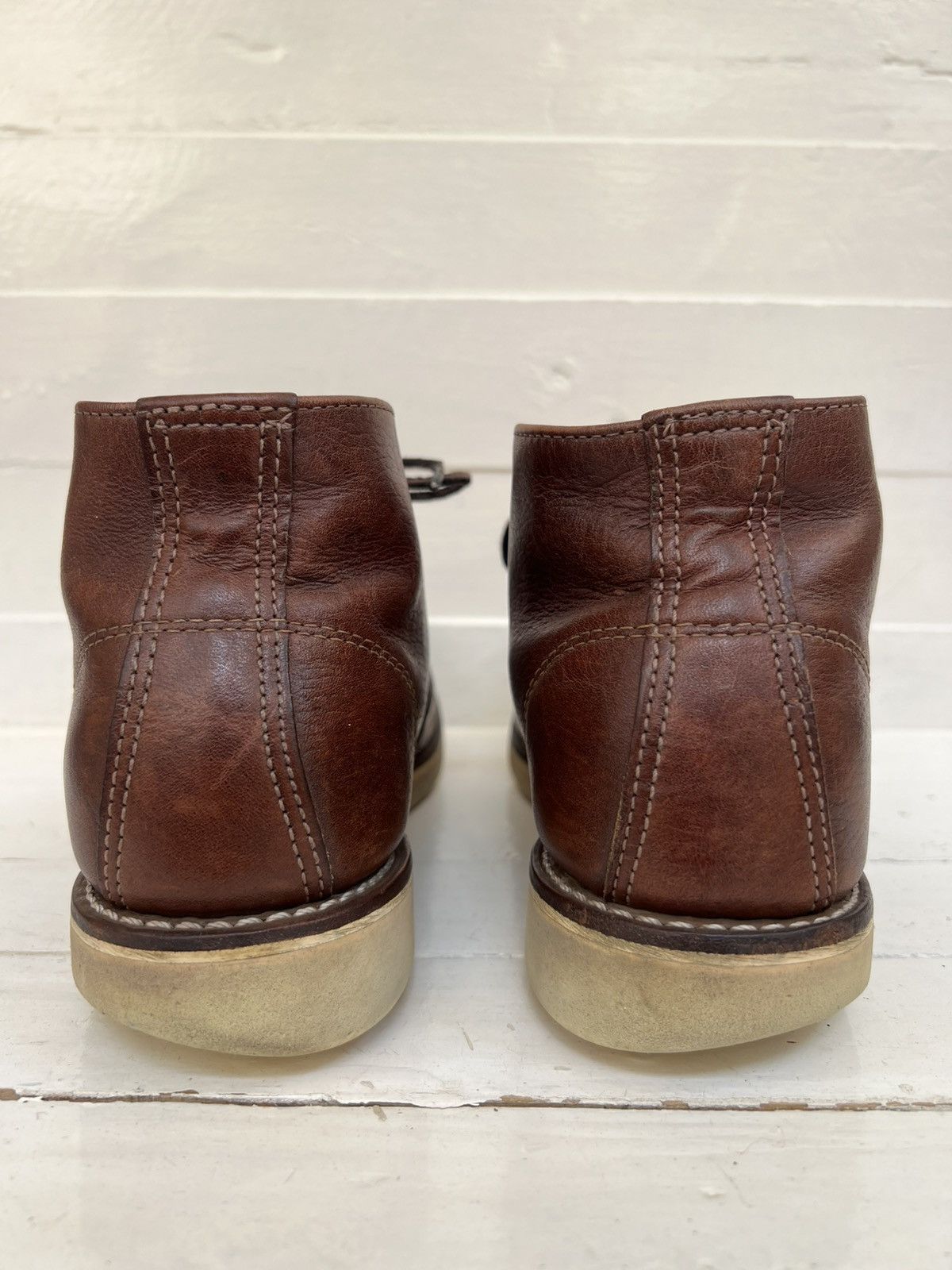 Red Wing Red Wing 3141 Chukka Briar Oil Slick Brown Leather Boots Size US 8 / EU 41 - 8 Thumbnail