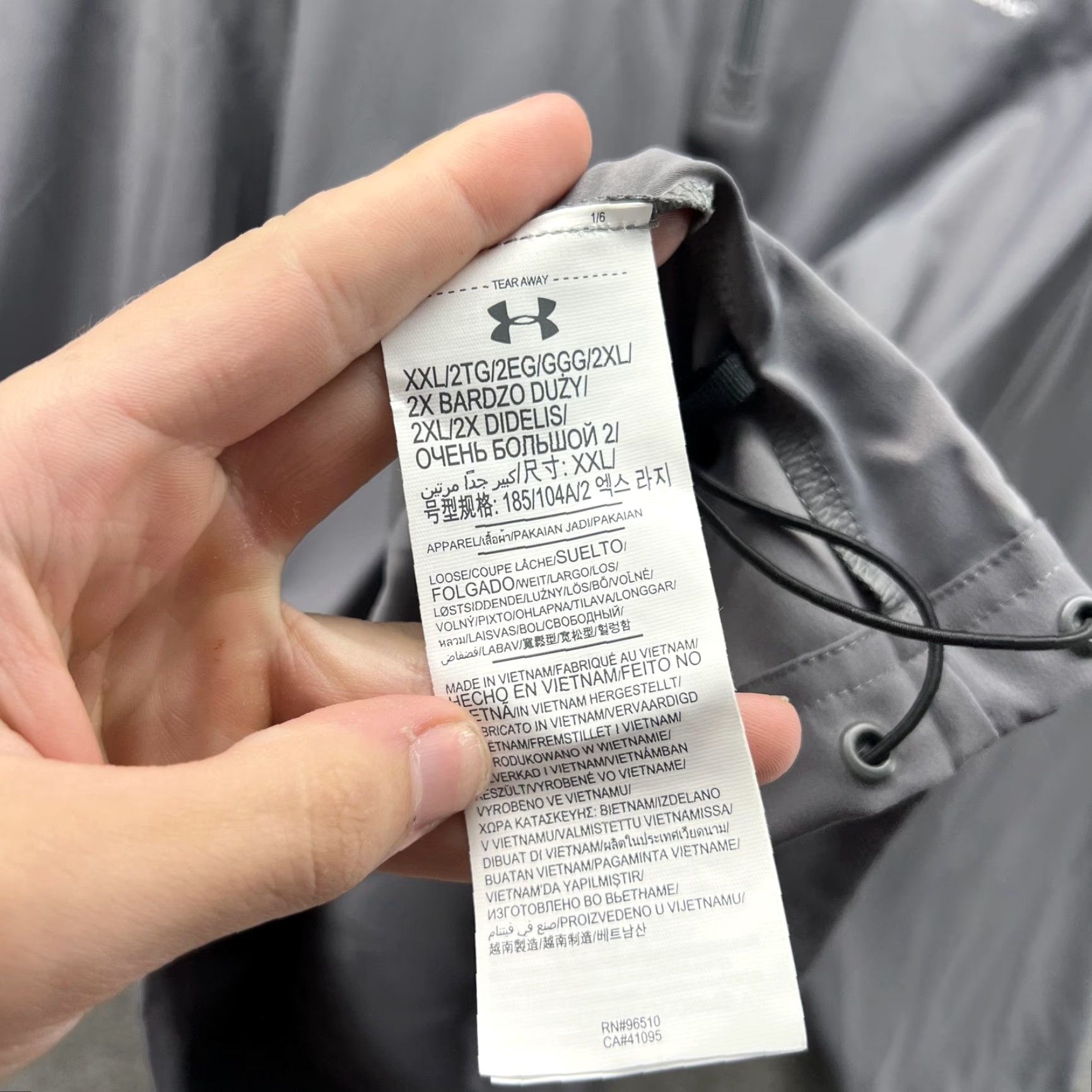 Under Armour Under Armour Jacket Mens 2XL Gray 1/4 Zip Windbreaker Lightweight Outdoor Activewear Mens 2XL Gray 1/4 Zip Windbreaker Lightweight Size US XXL / EU 58 / 5 - 6 Thumbnail