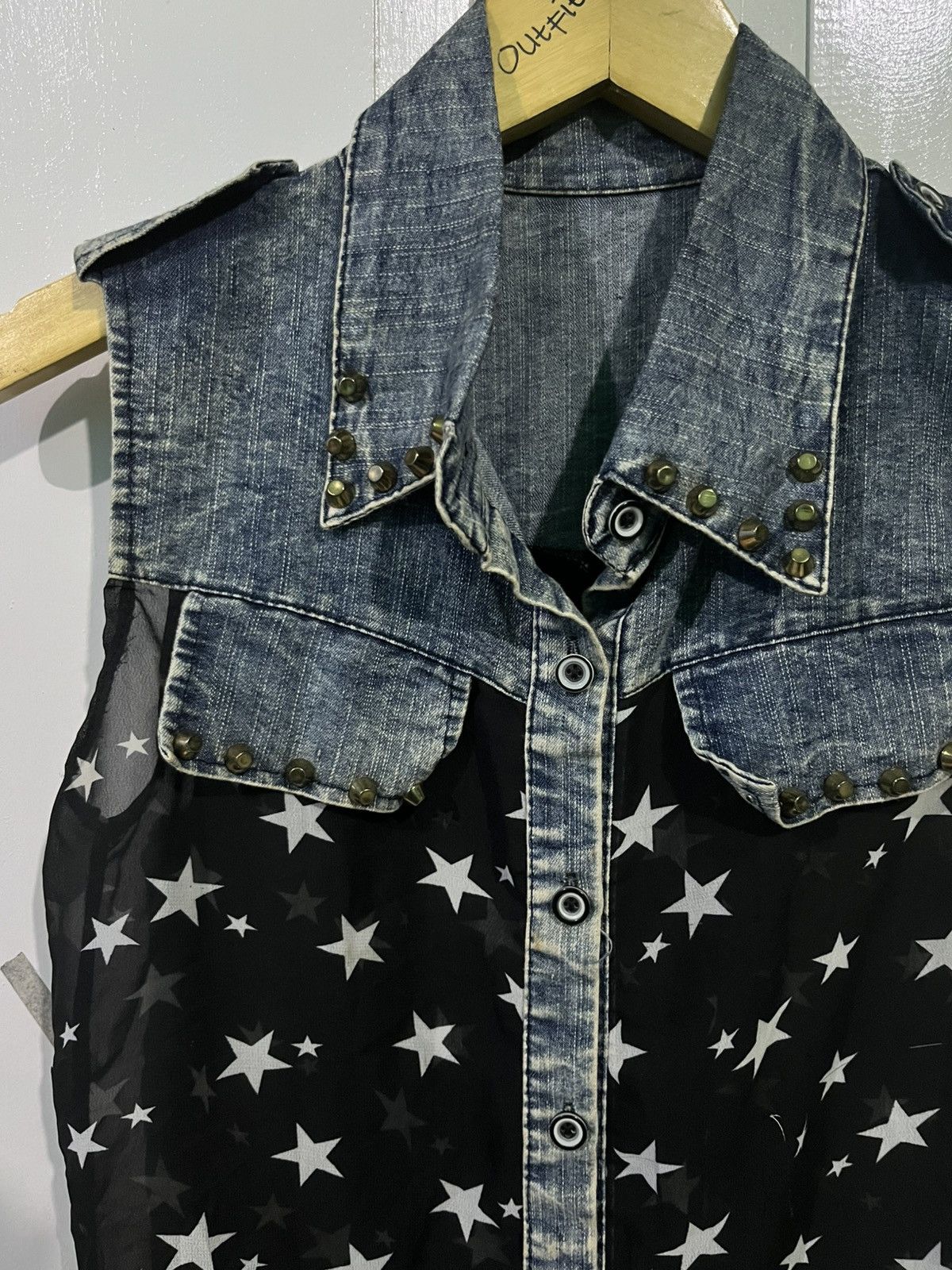 Japanese Brand Vkei style vest punk gothic blouse Size M / US 6-8 / IT 42-44 - 2 Thumbnail