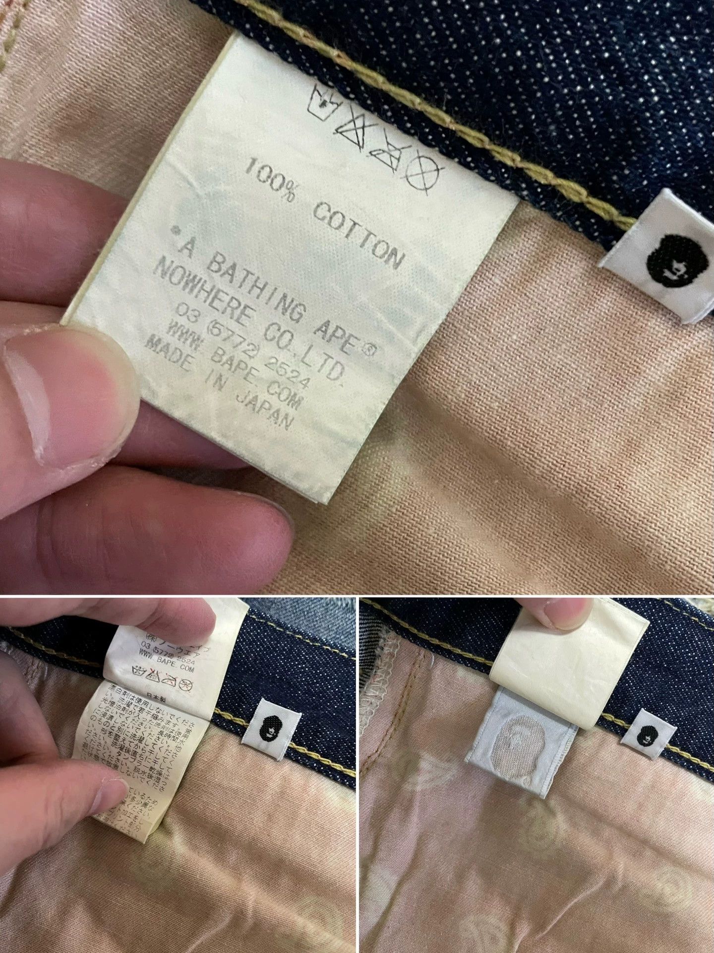 Bape BAPE ZOZO EXCLUSIVE NIGO DAMAGED PATCHWORK WASHED JEANS M Size US 32 / EU 48 - 8 Thumbnail