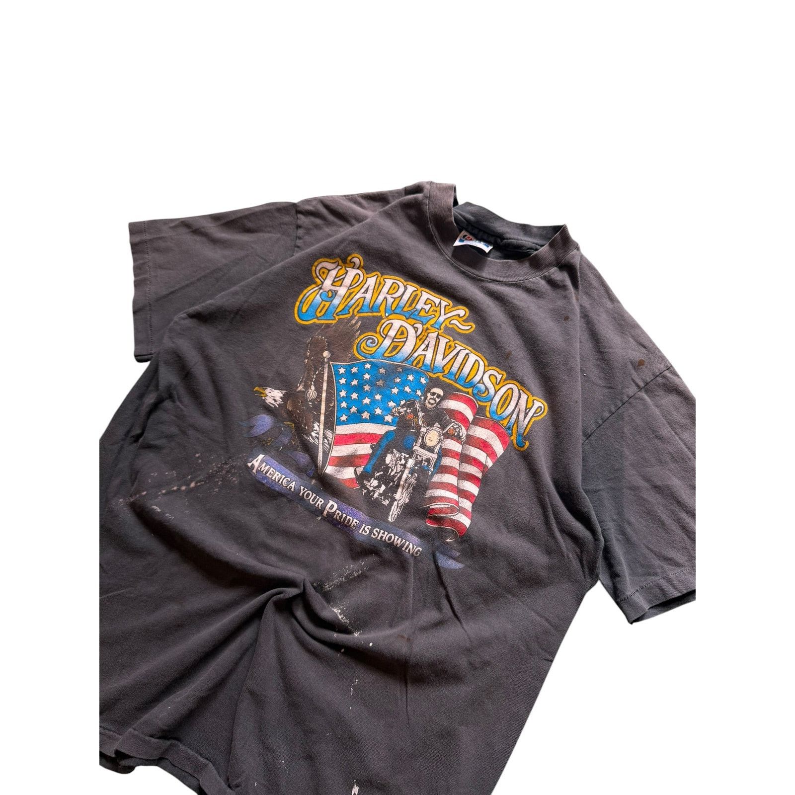 Vintage Vintage HD America Your Pride Flag Rider Tee Size US L / EU 52-54 / 3 - 2 Thumbnail