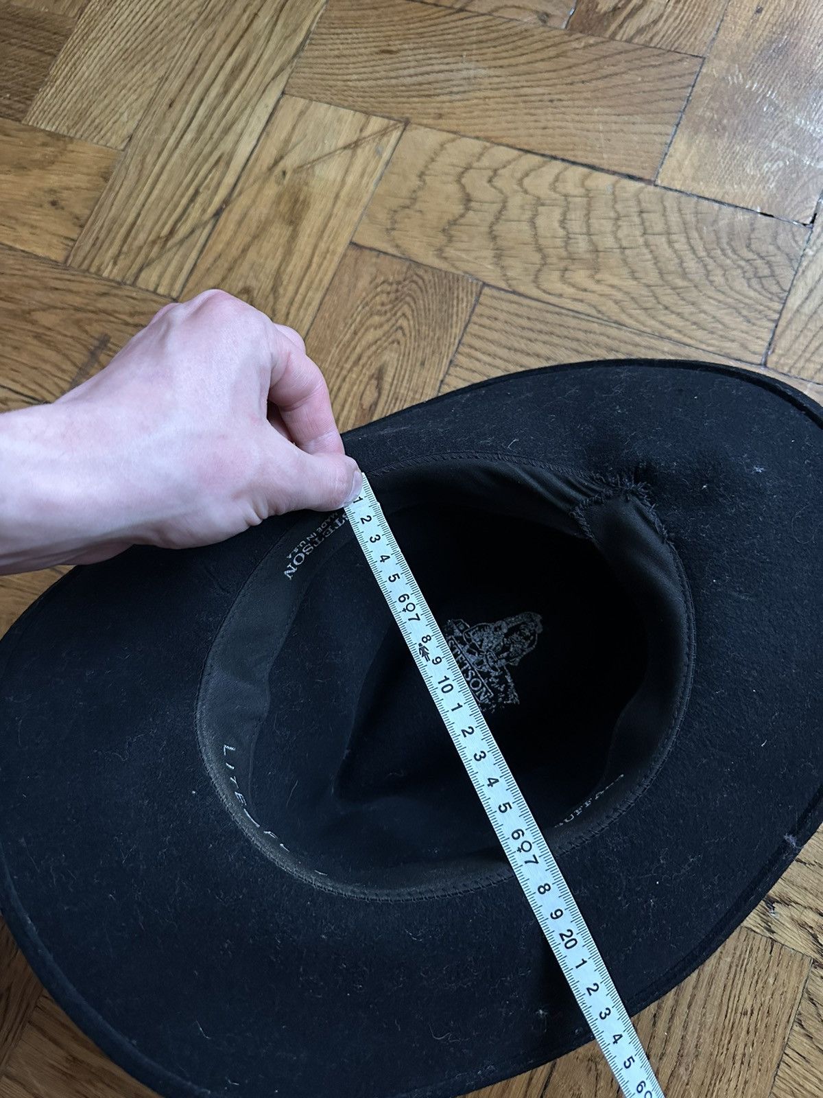 Stetson Stetson Black Buffalo Felt Cowboy Western Hat Size ONE SIZE - 12 Thumbnail