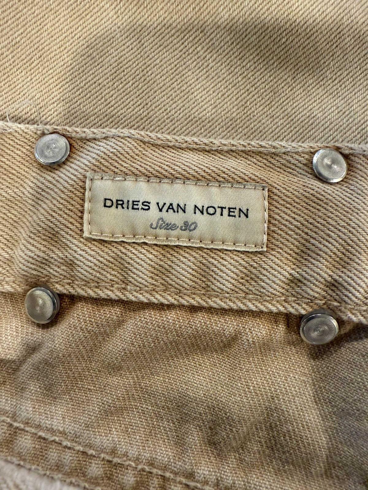 Dries Van Noten Tan Faded Jeans Size US 30 / EU 46 - 6 Thumbnail