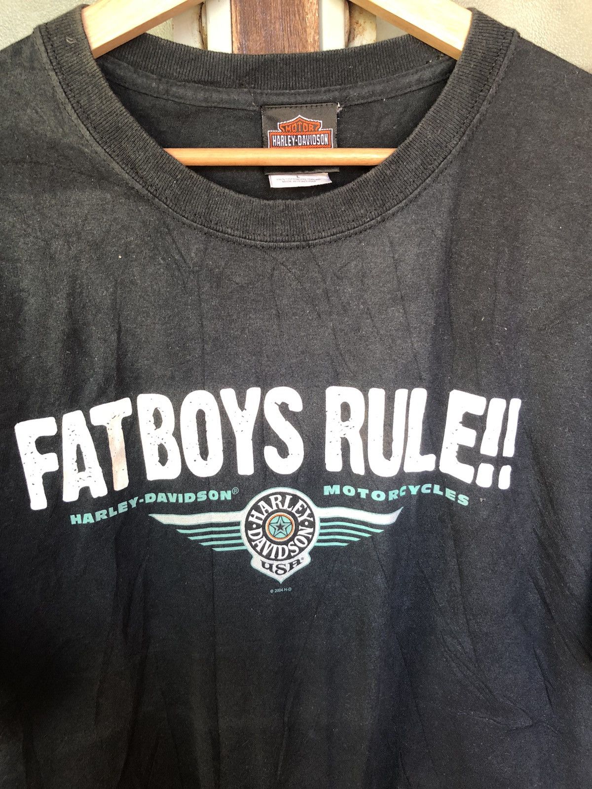Harley Davidson Vintage Fatboys Rule Harley Davidson Shirt Tee Size US L / EU 52-54 / 3 - 2 Thumbnail