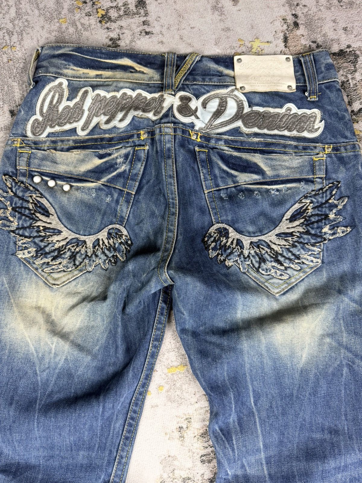 Tornado Mart Vintage 90s Red Pepper Mudwash Jeans Size US 31 - 4 Thumbnail