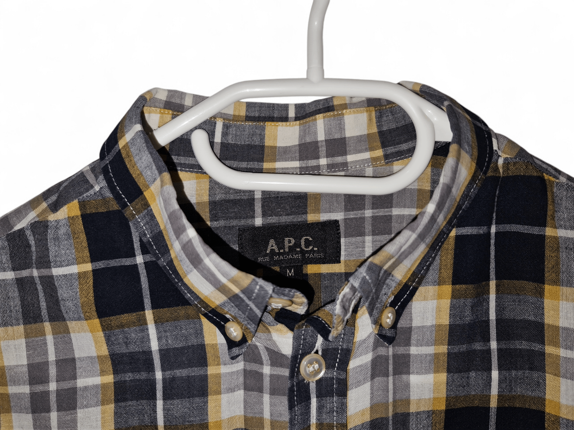 A.P.C. A.P.C. Check Flannel Shirt Size US M / EU 48-50 / 2 - 4 Thumbnail