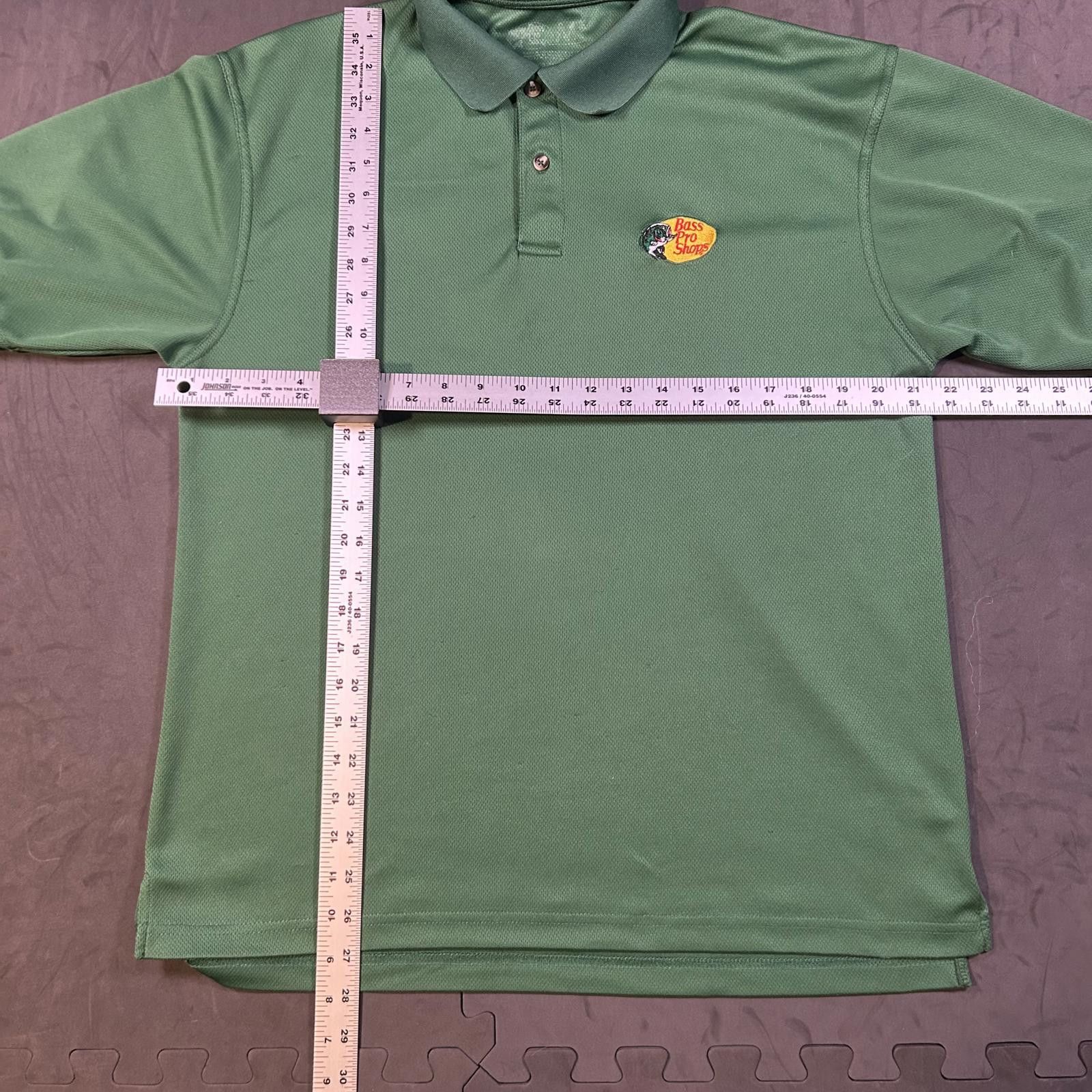 Bass Pro Shops Men's Bass Pro Shops Green Polo Shirt Size m Size US M / EU 48-50 / 2 - 3 Thumbnail