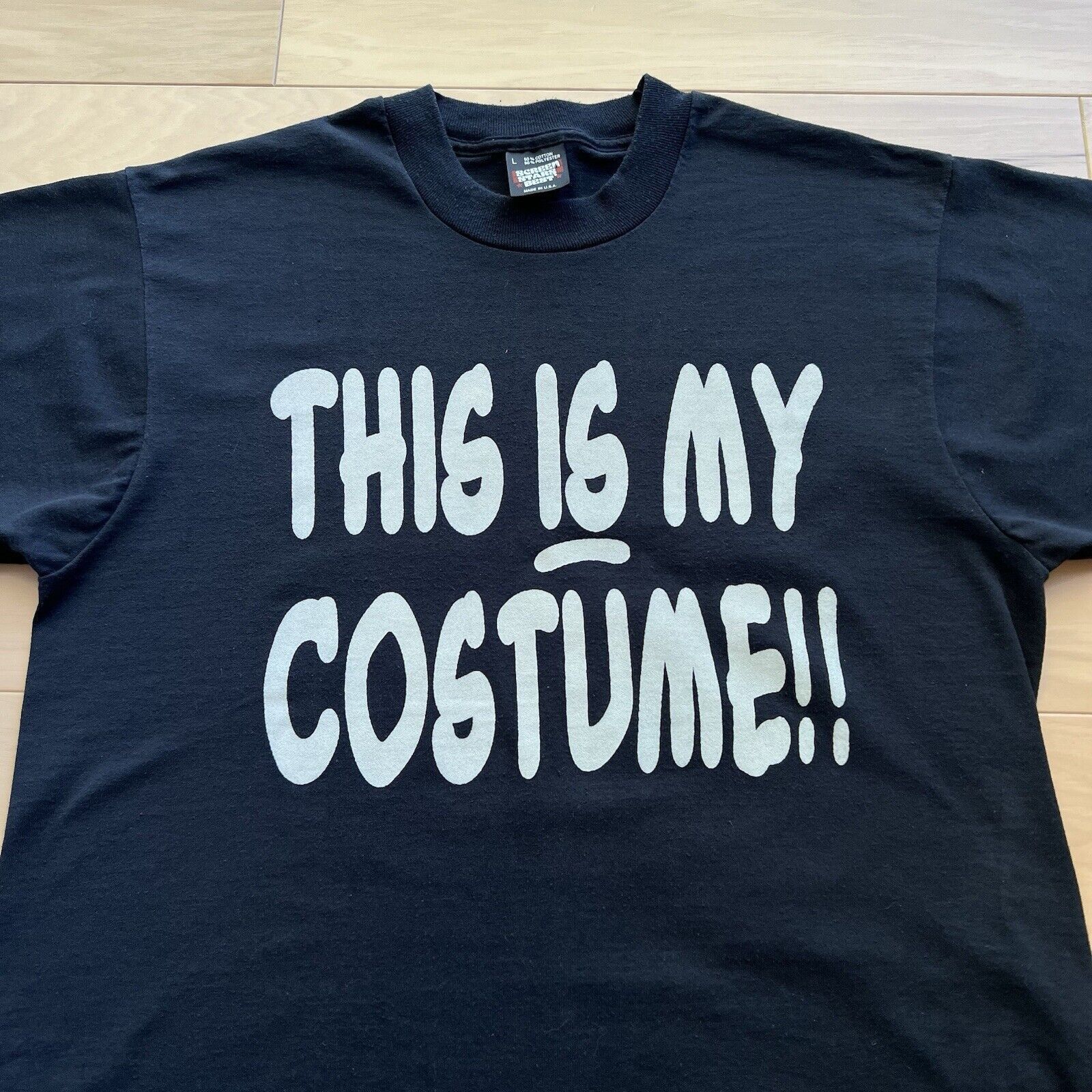 Vintage Vintage Halloween Shirt Large Black 80s Screen Stars Size US L / EU 52-54 / 3 - 3 Thumbnail